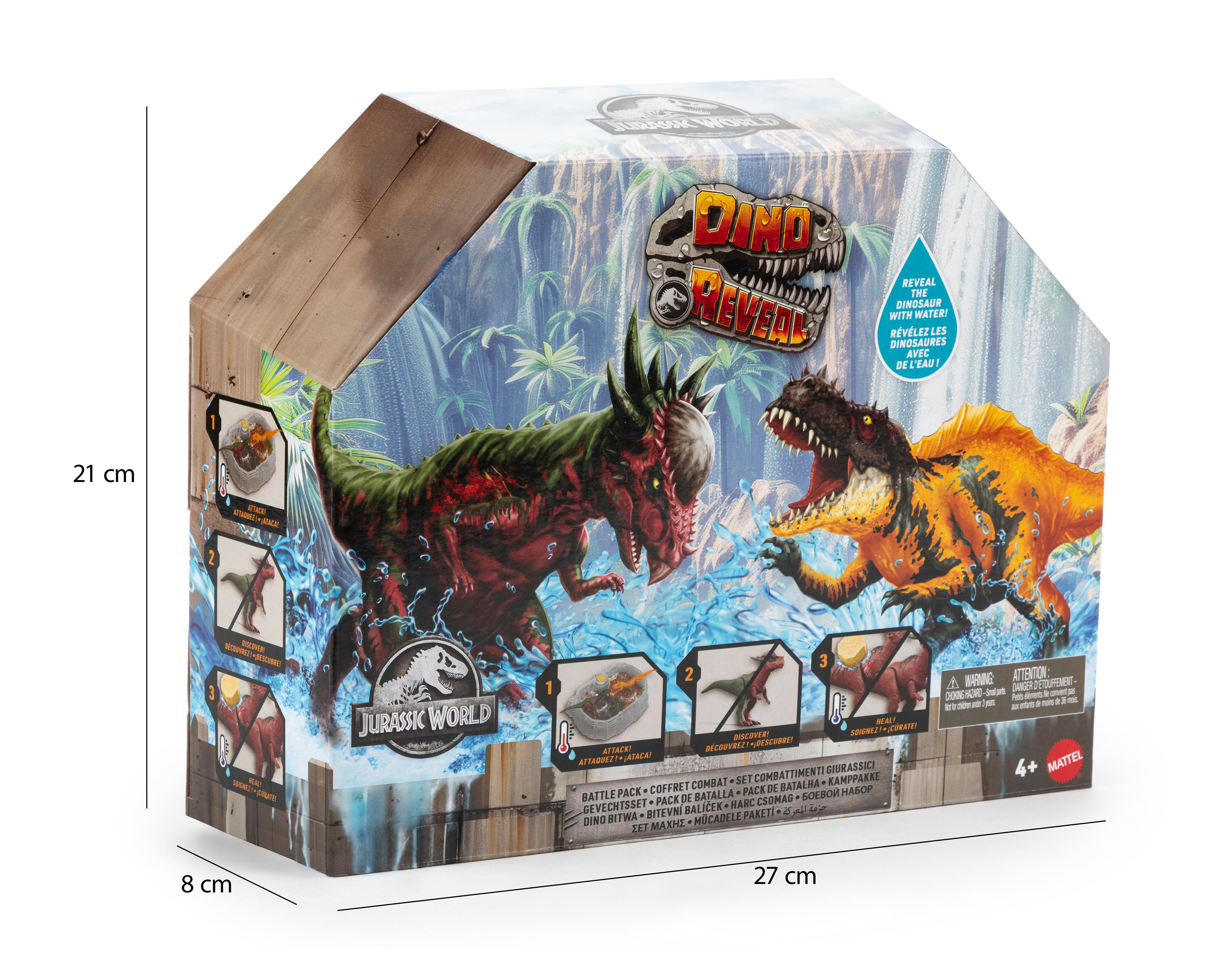 Foto 4 pulgar | Dinosaurios Jurassic World Dino Reveal 3 Piezas