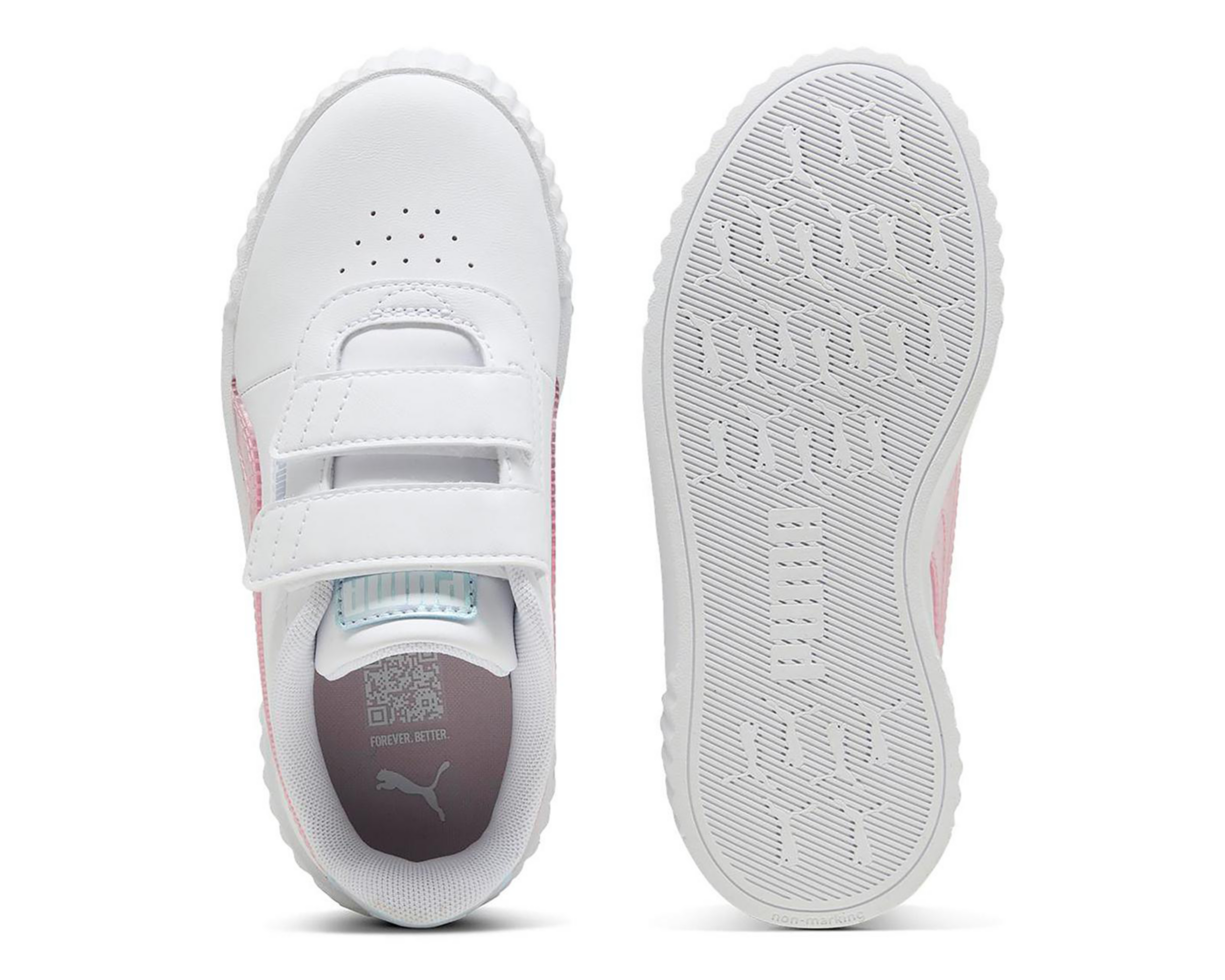 Foto 4 | Tenis Puma Carina 3.0 Blurry Dr para Niña