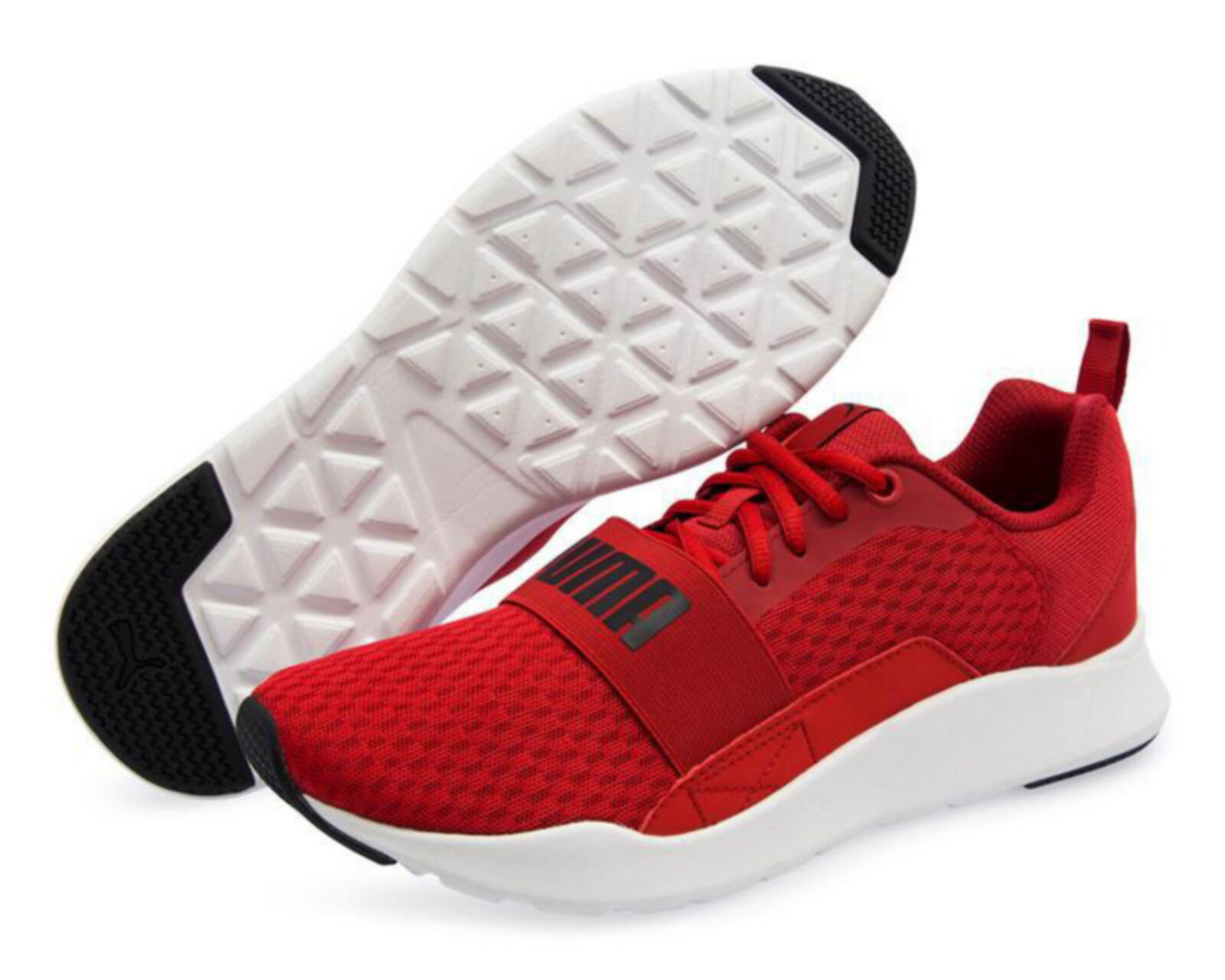 tenis puma para hombre rojos