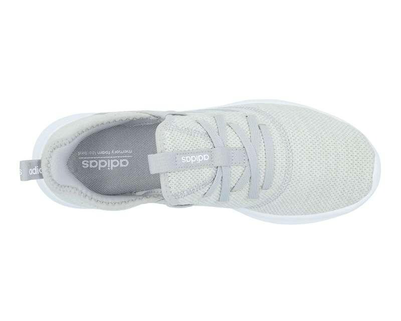 tenis adidas cloudfoam pure grises para mujer