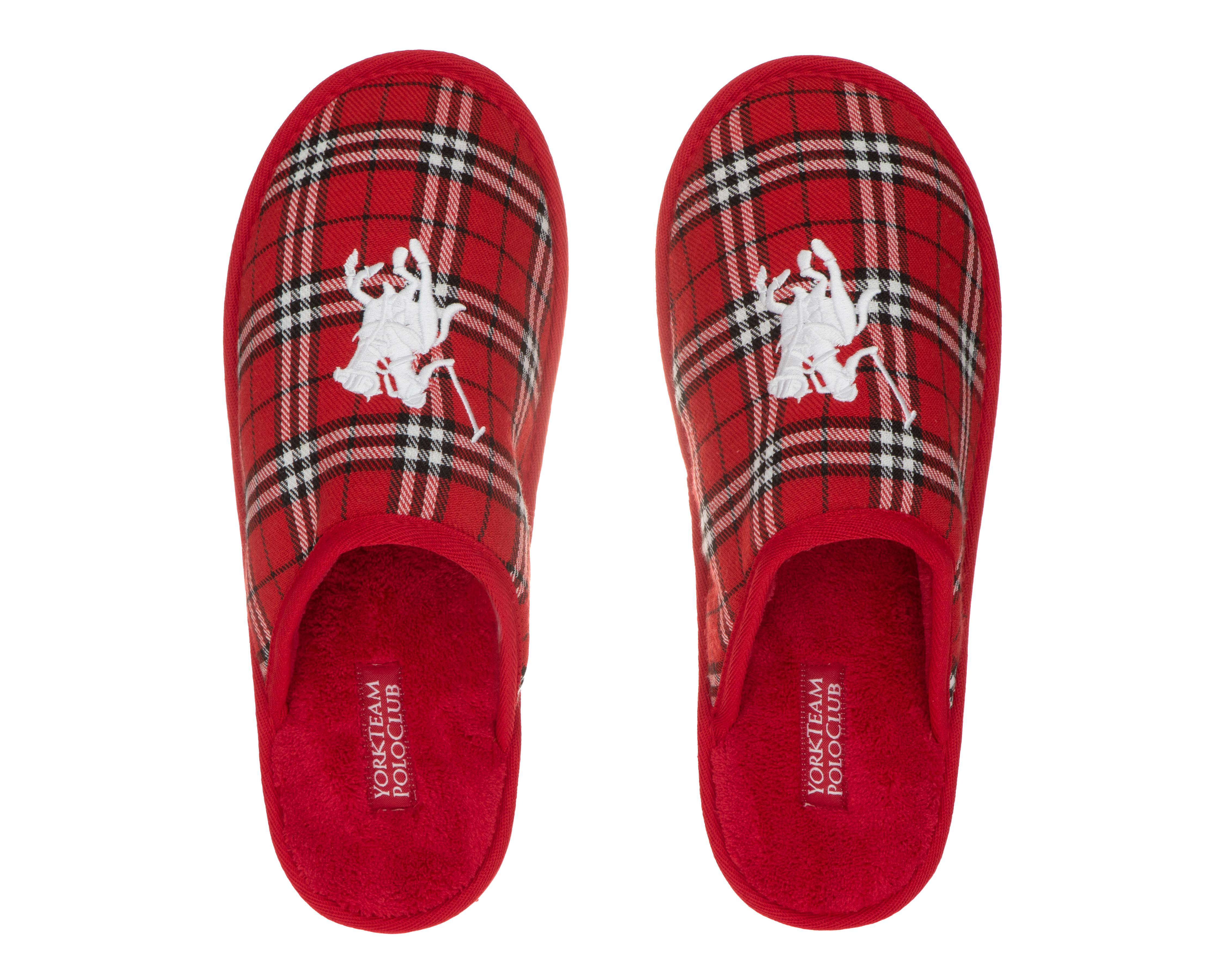 Foto 4 pulgar | Pantuflas York Team Polo Club para Hombre