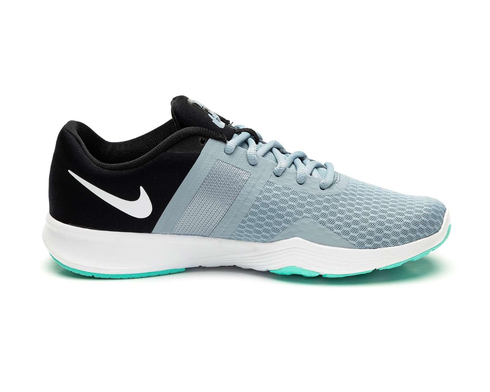 tenis nike mujer gris con negro