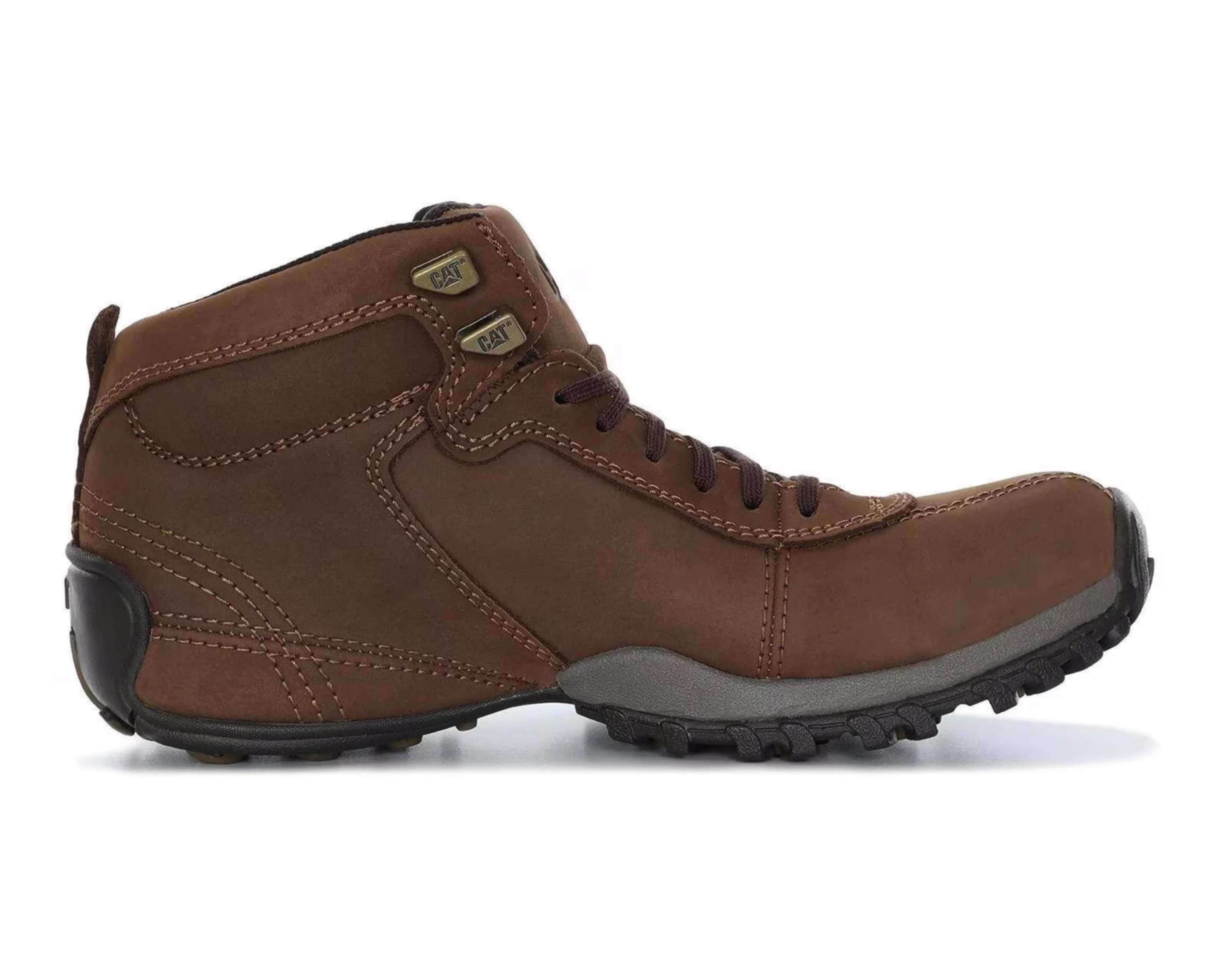 Foto 4 | Botas Outdoor CAT de Piel para Hombre