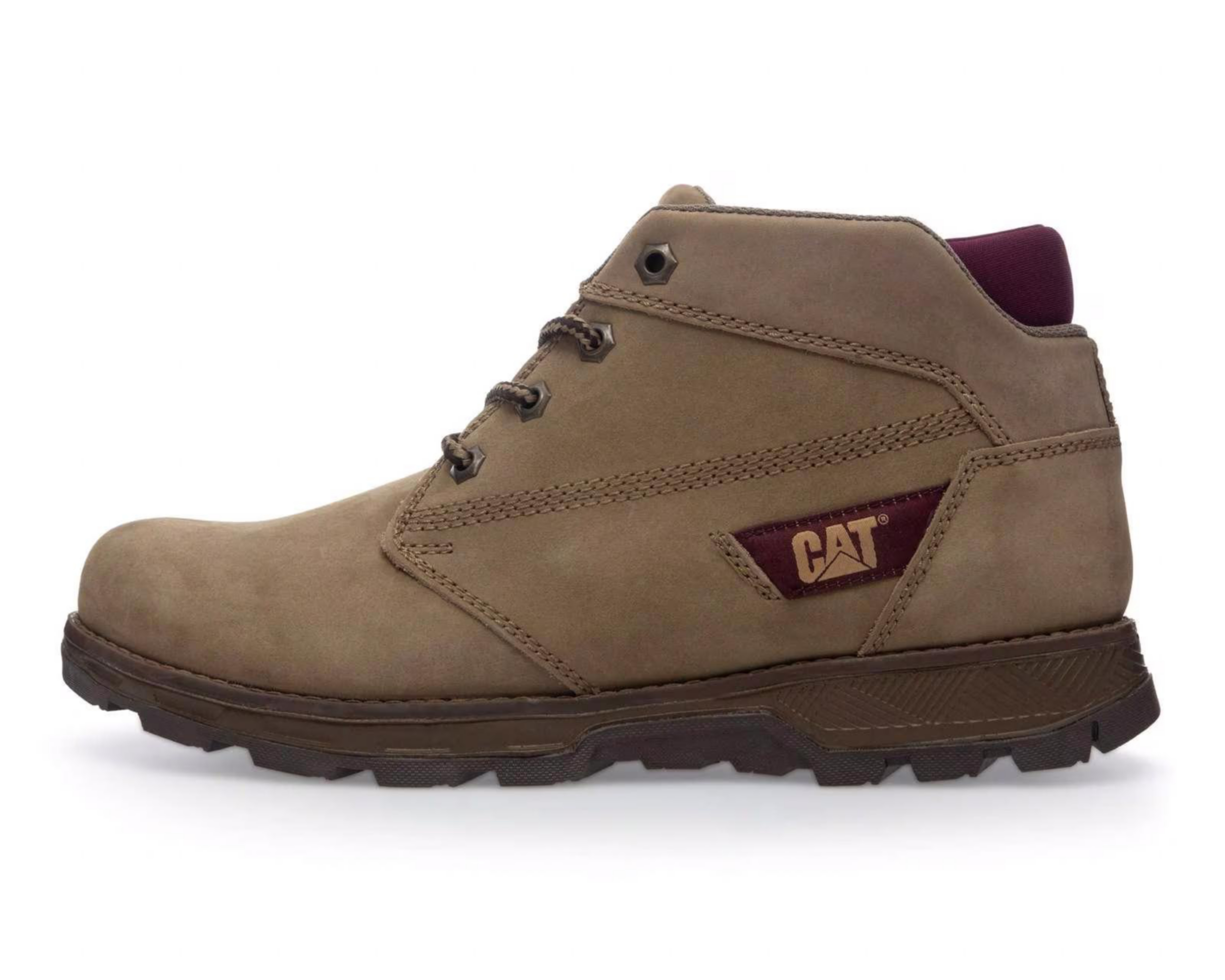 Foto 4 | Botas Outdoor CAT de Piel para Hombre