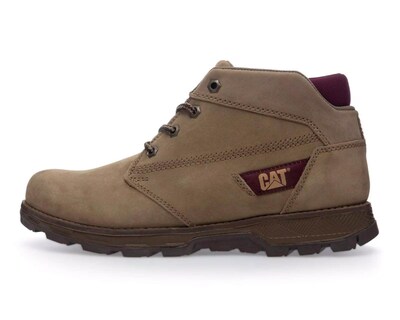 Foto 4 | Botas Outdoor CAT de Piel para Hombre