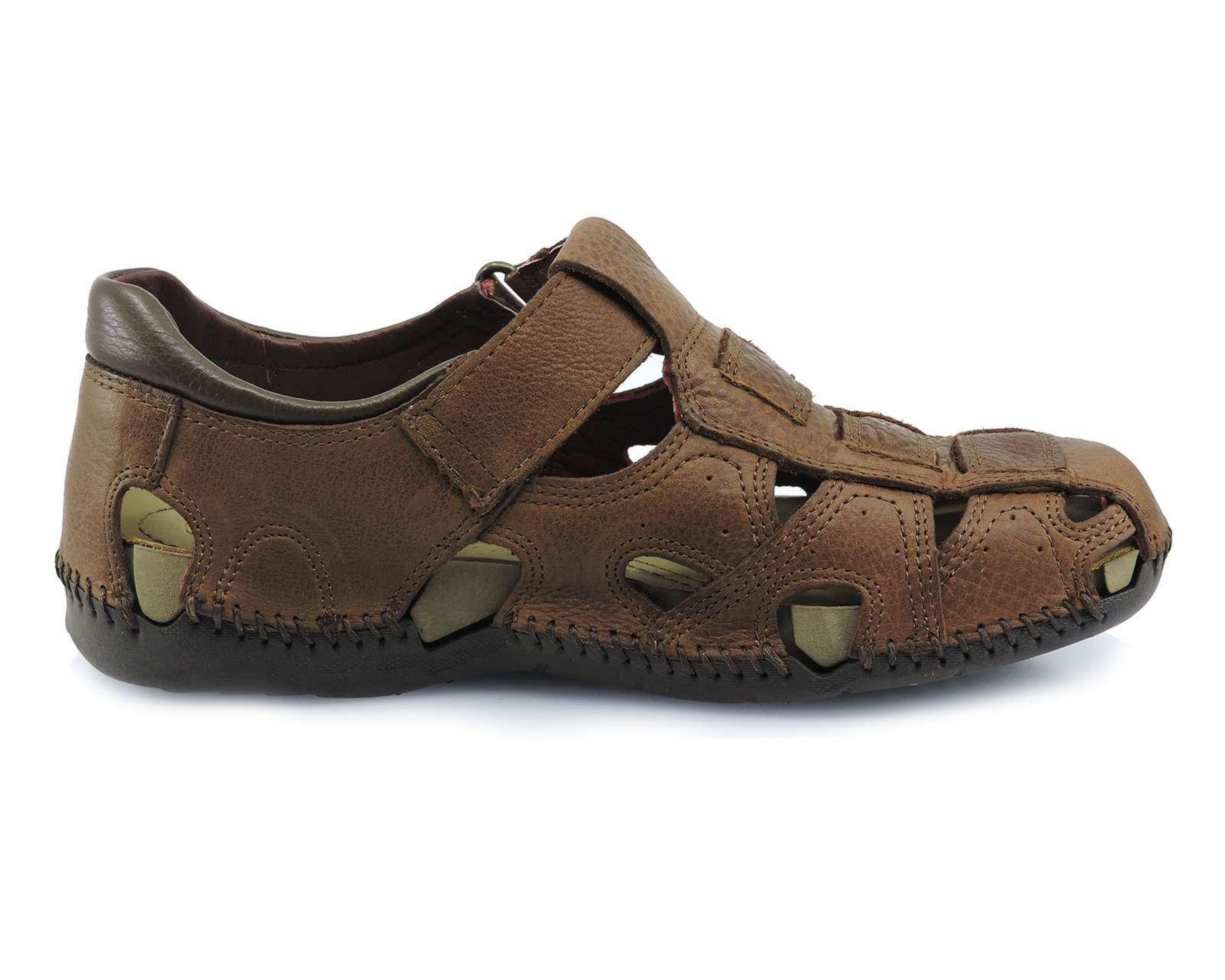 Foto 3 pulgar | Sandalias Casuales Lobo Solo de Piel para Hombre