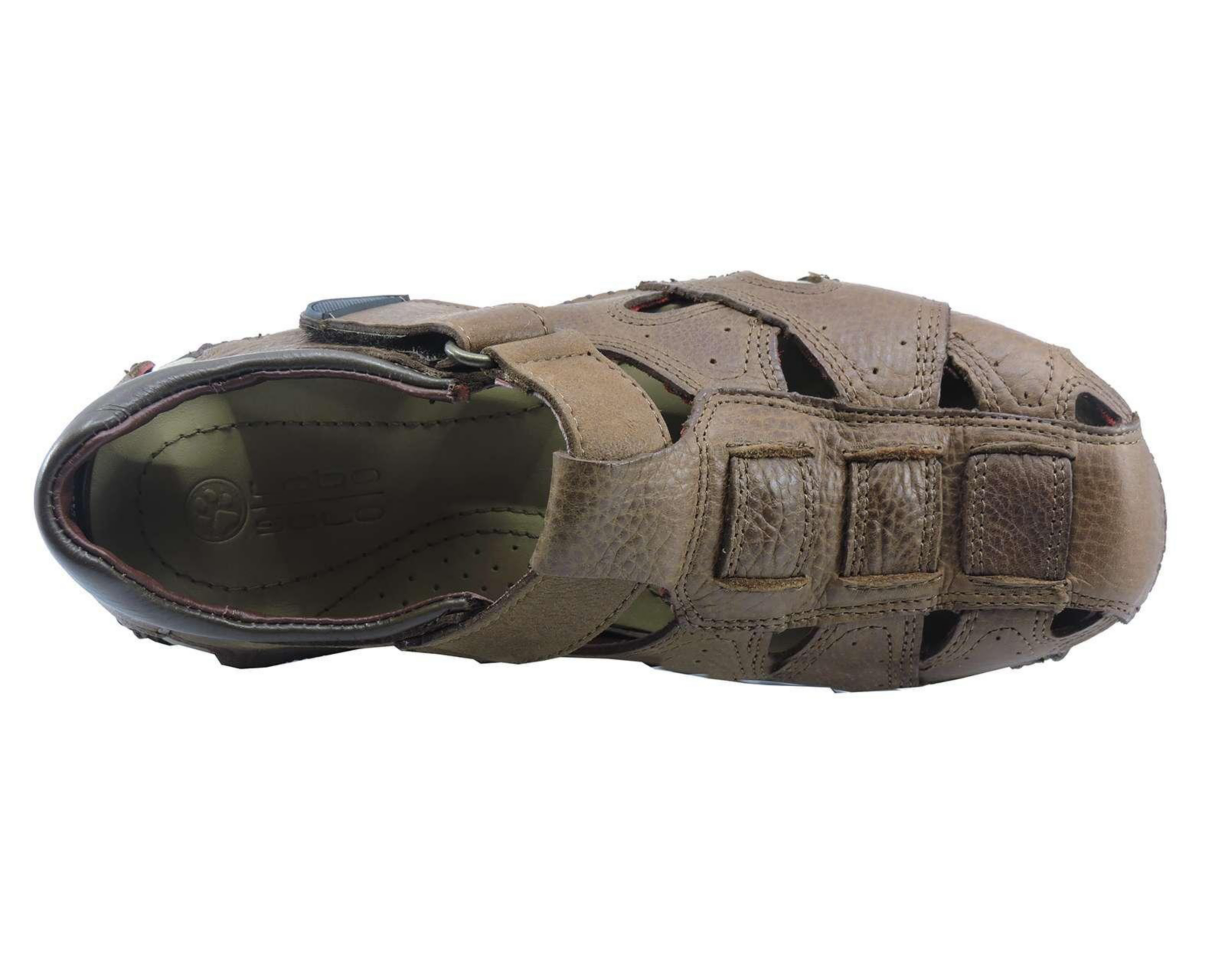 Foto 5 pulgar | Sandalias Casuales Lobo Solo de Piel para Hombre