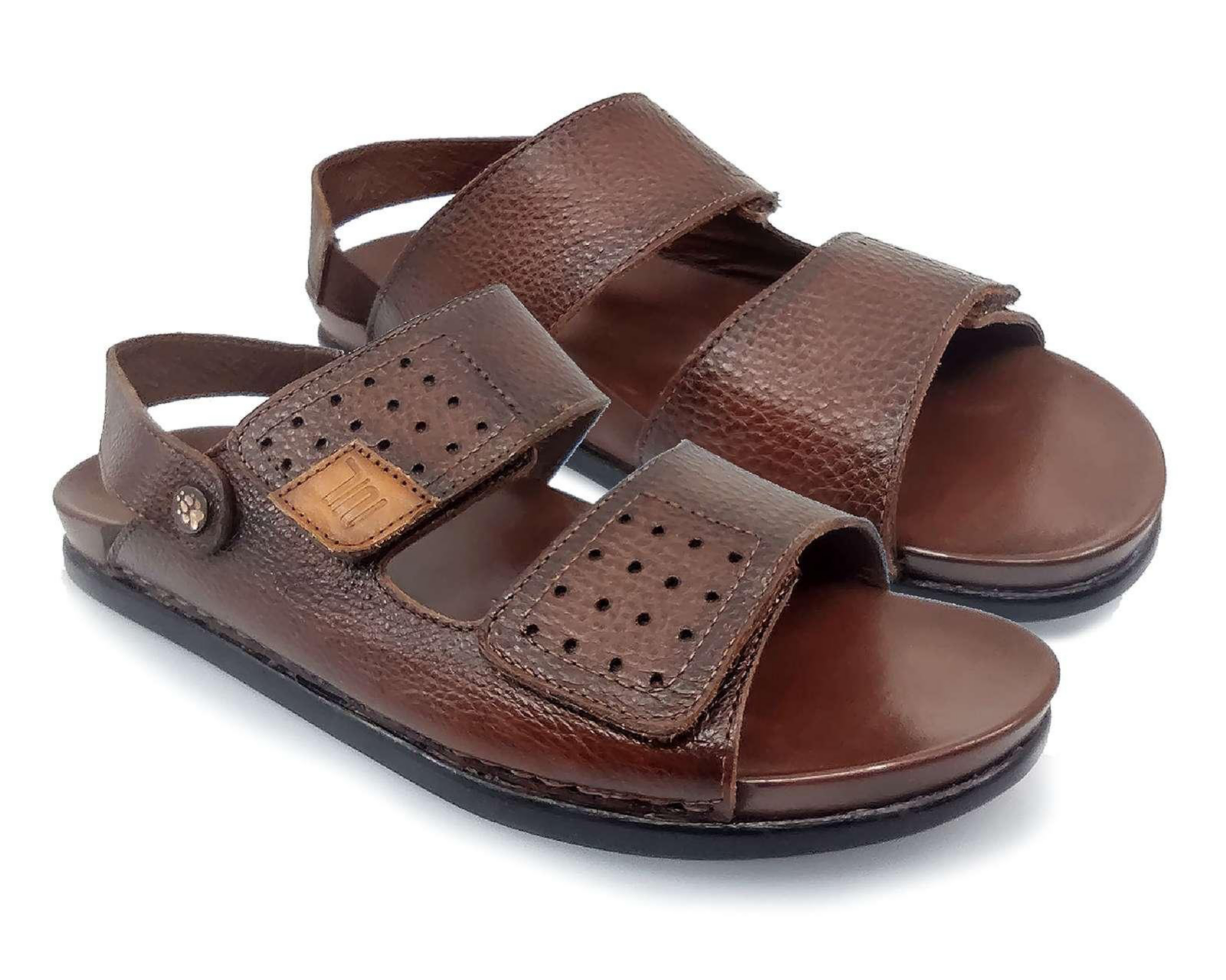 Sandalias Casuales Lobo Solo de Piel para Hombre