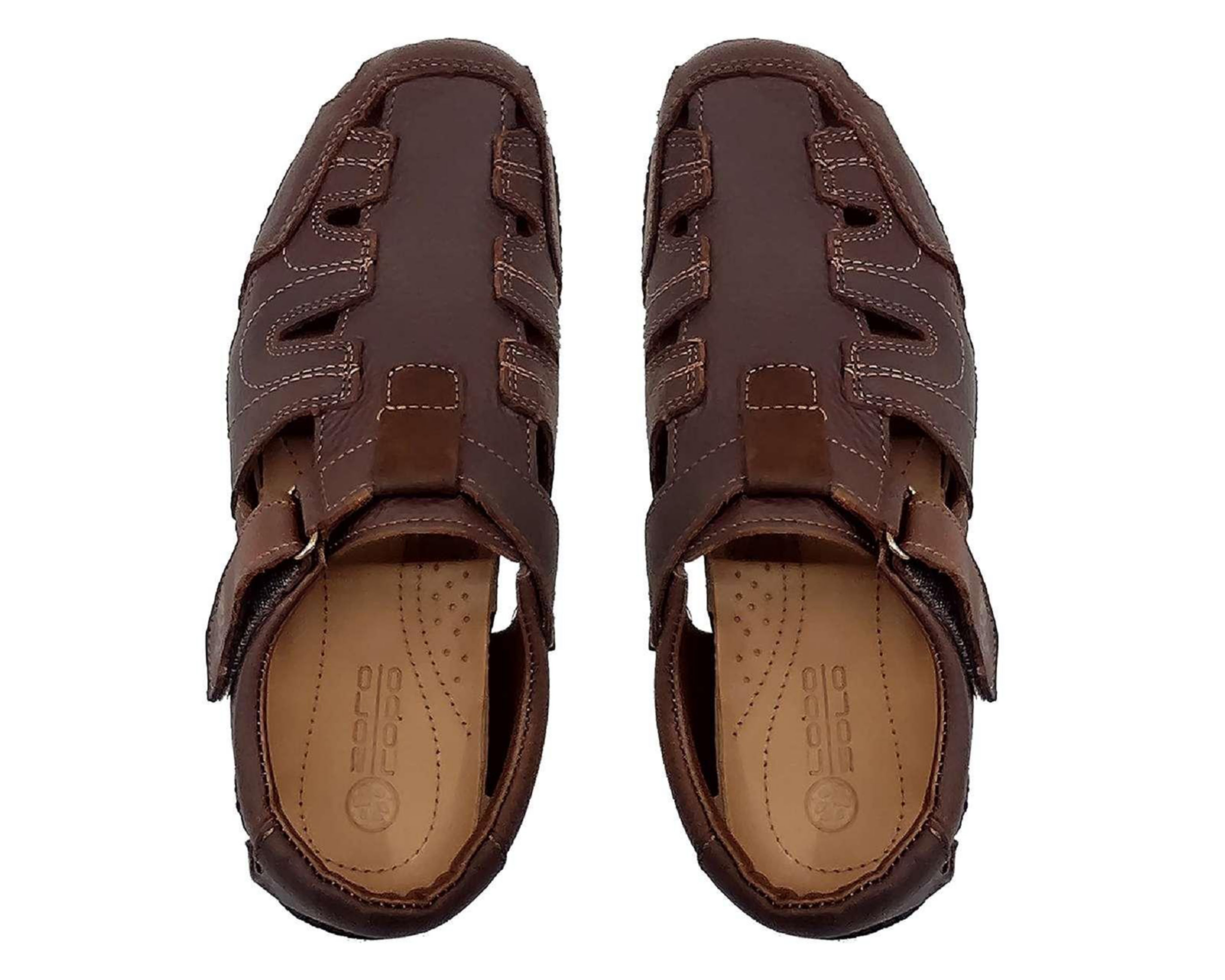 Foto 4 pulgar | Sandalias Casuales Lobo Solo de Piel para Hombre