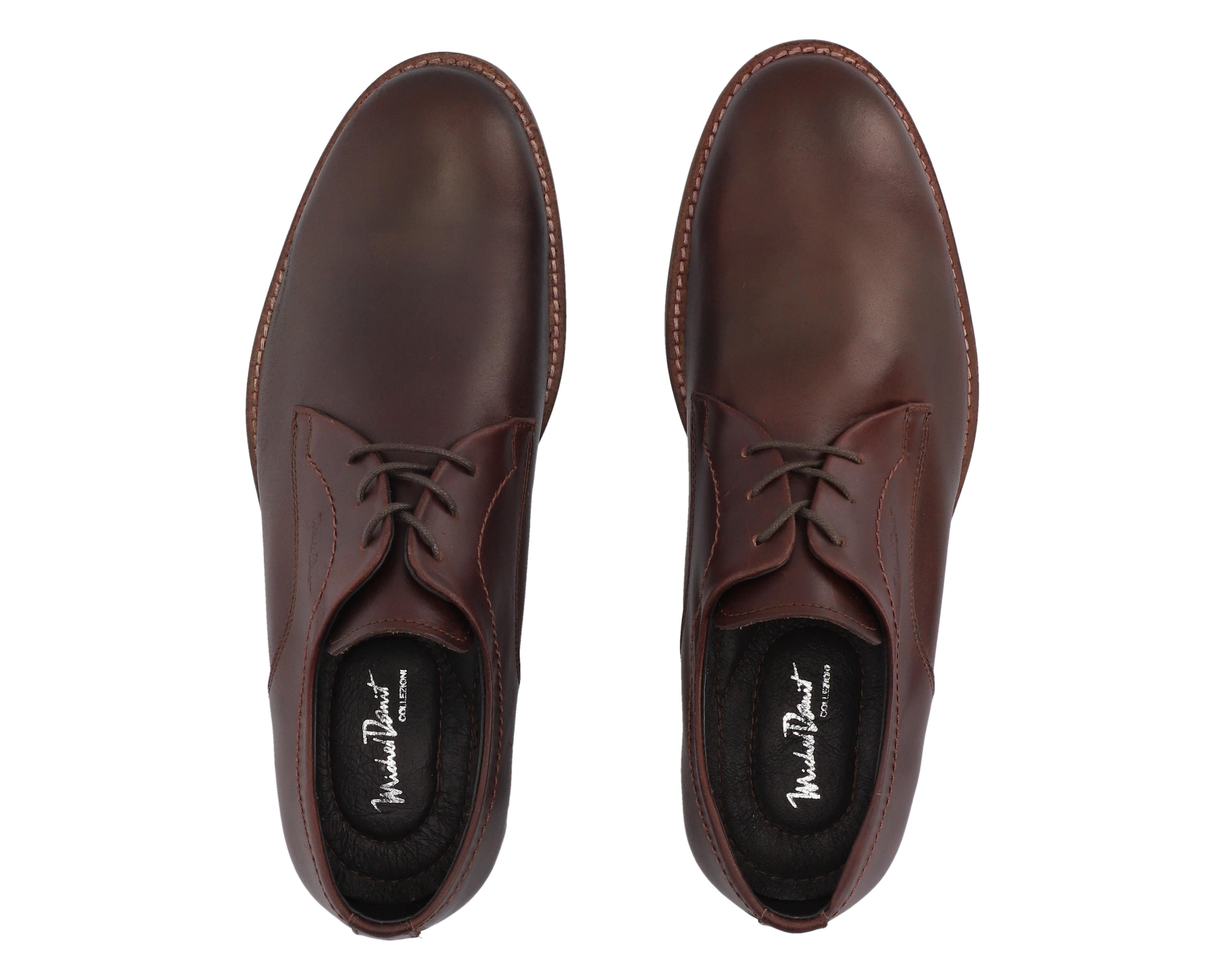 Foto 4 pulgar | Zapatos Casuales Michel Domit de Piel para Hombre