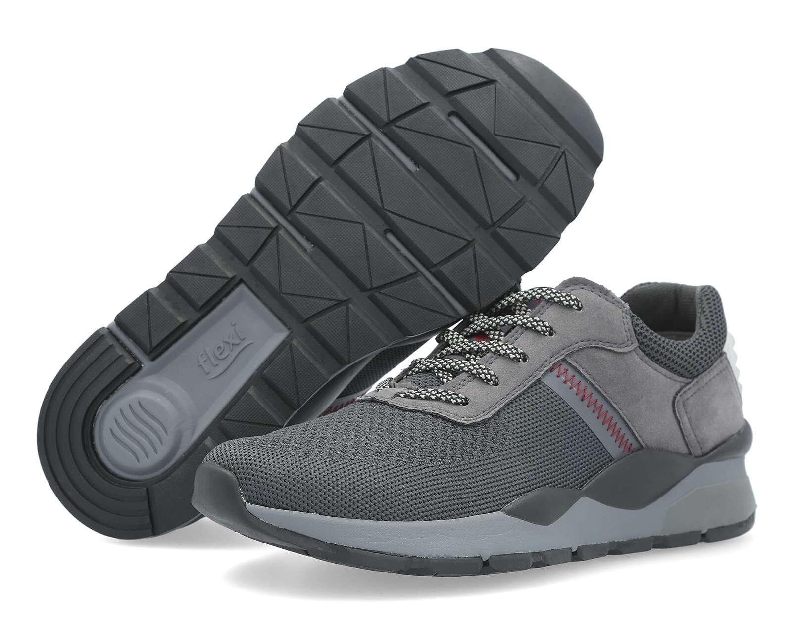 tenis grises hombre