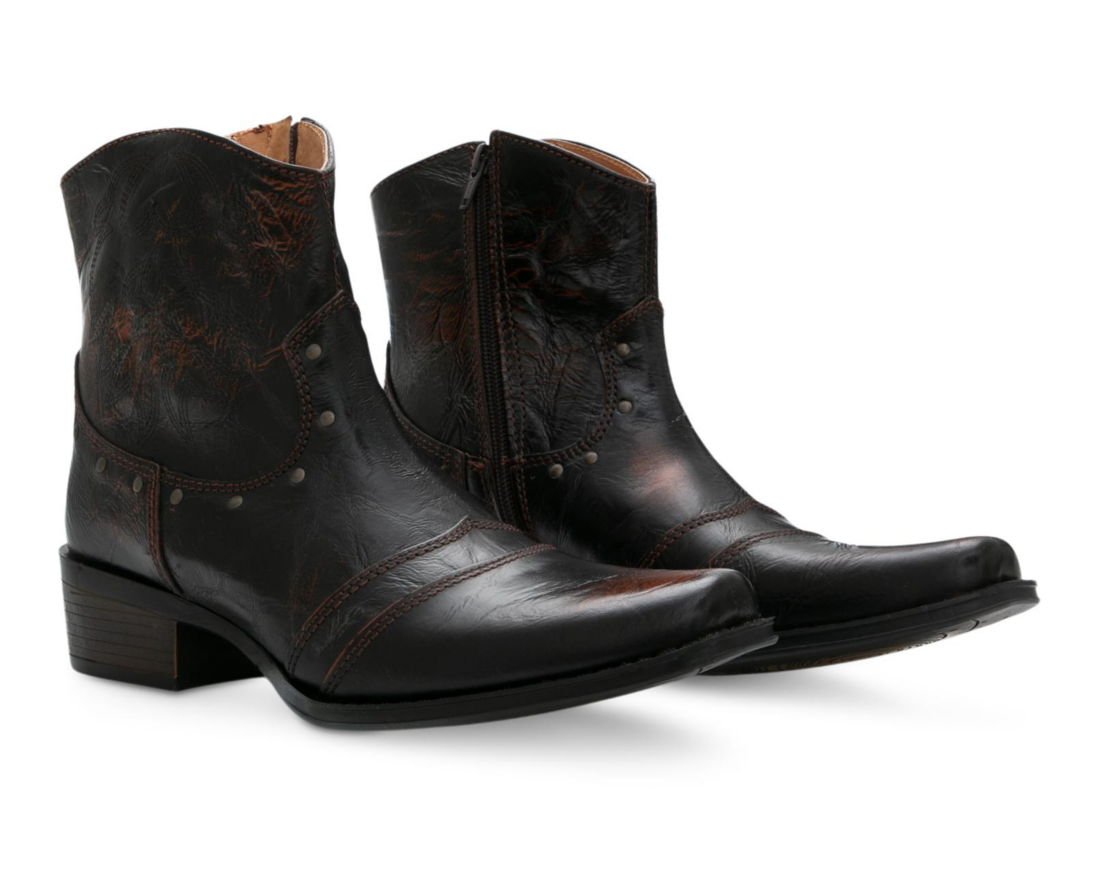 Botas Vaqueras Navajo de Piel para Hombre