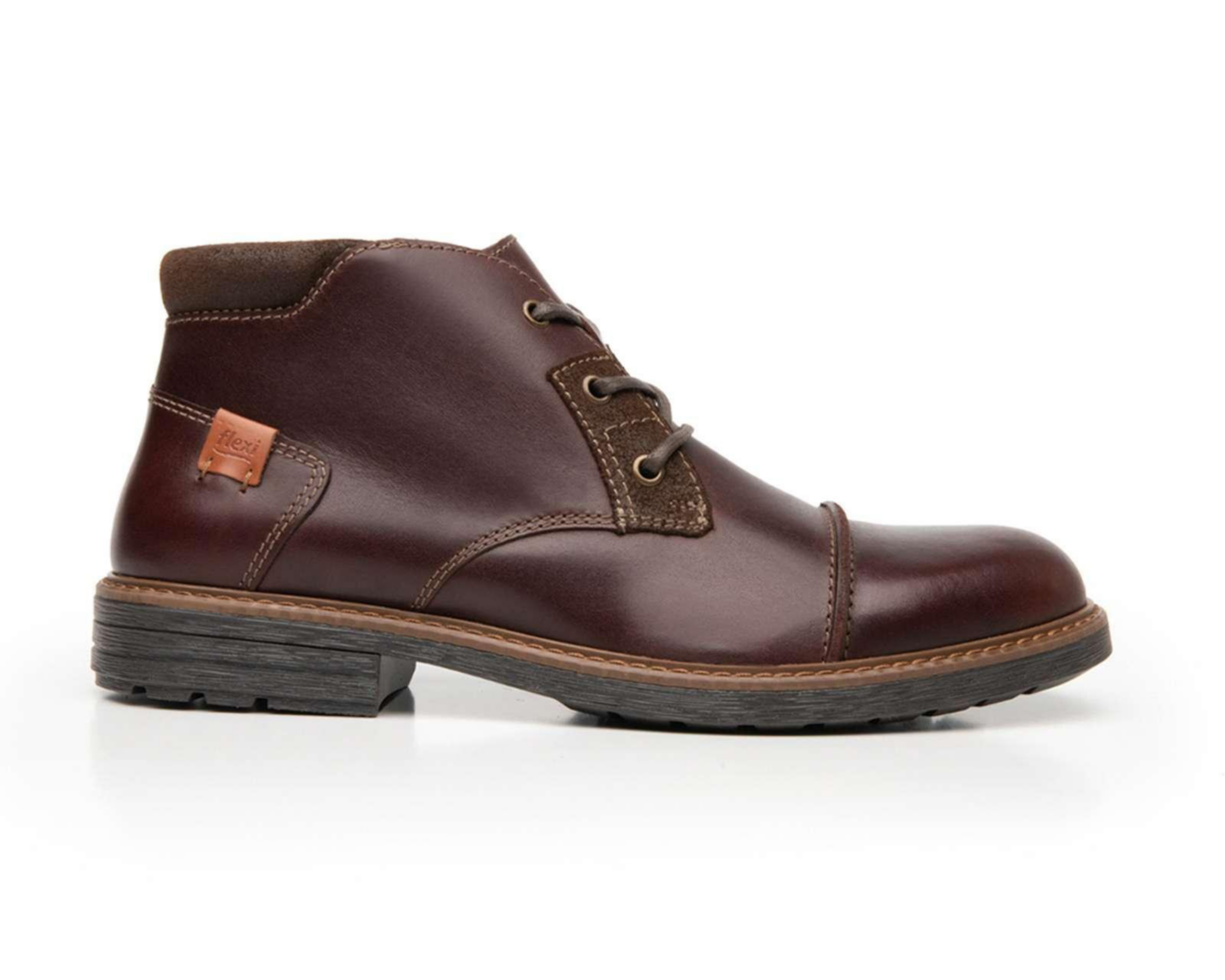 Foto 3 | Botas Casuales Flexi de Piel para Hombre