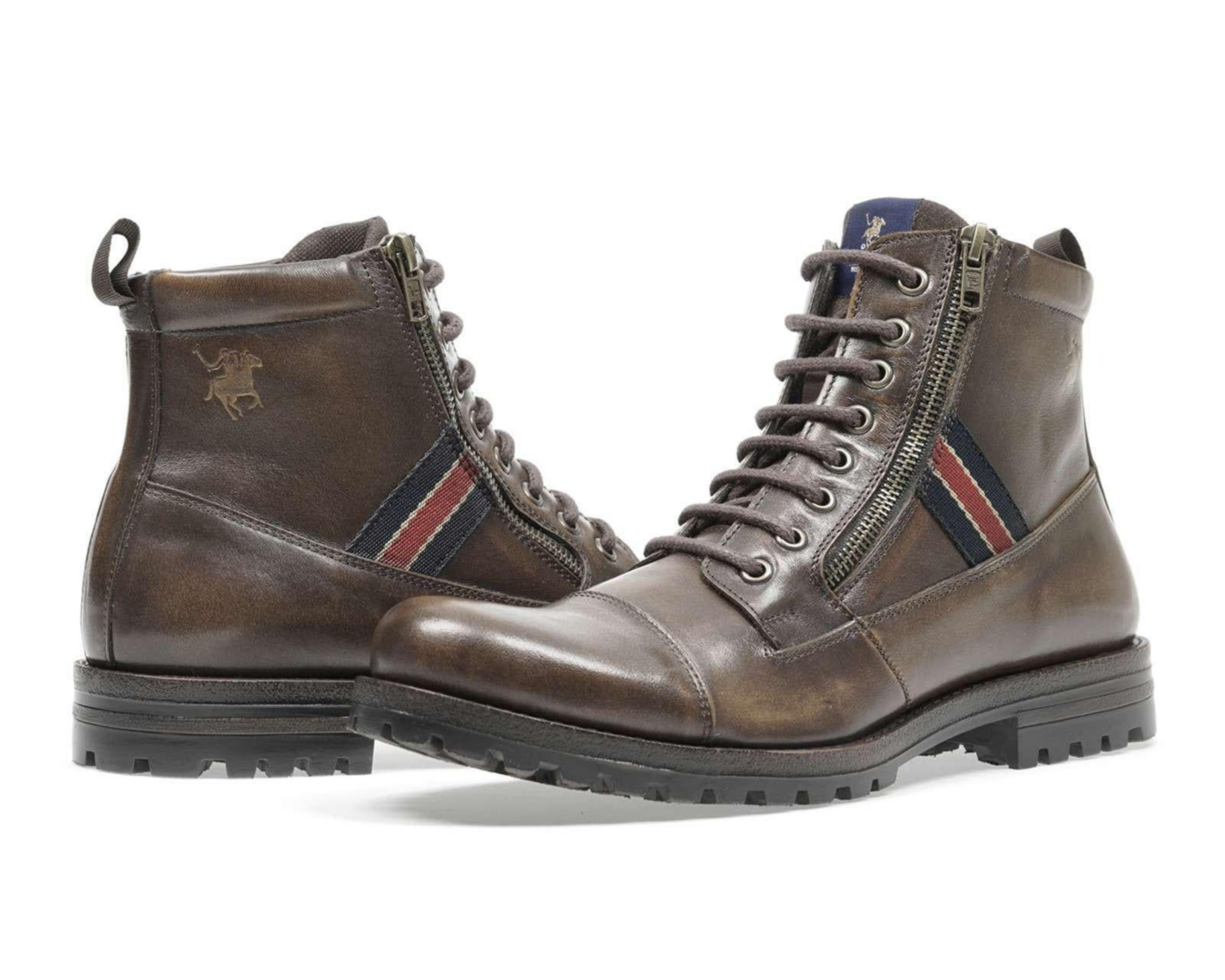 Foto 2 pulgar | Botas Casuales York Team Polo Club de Piel para Hombre