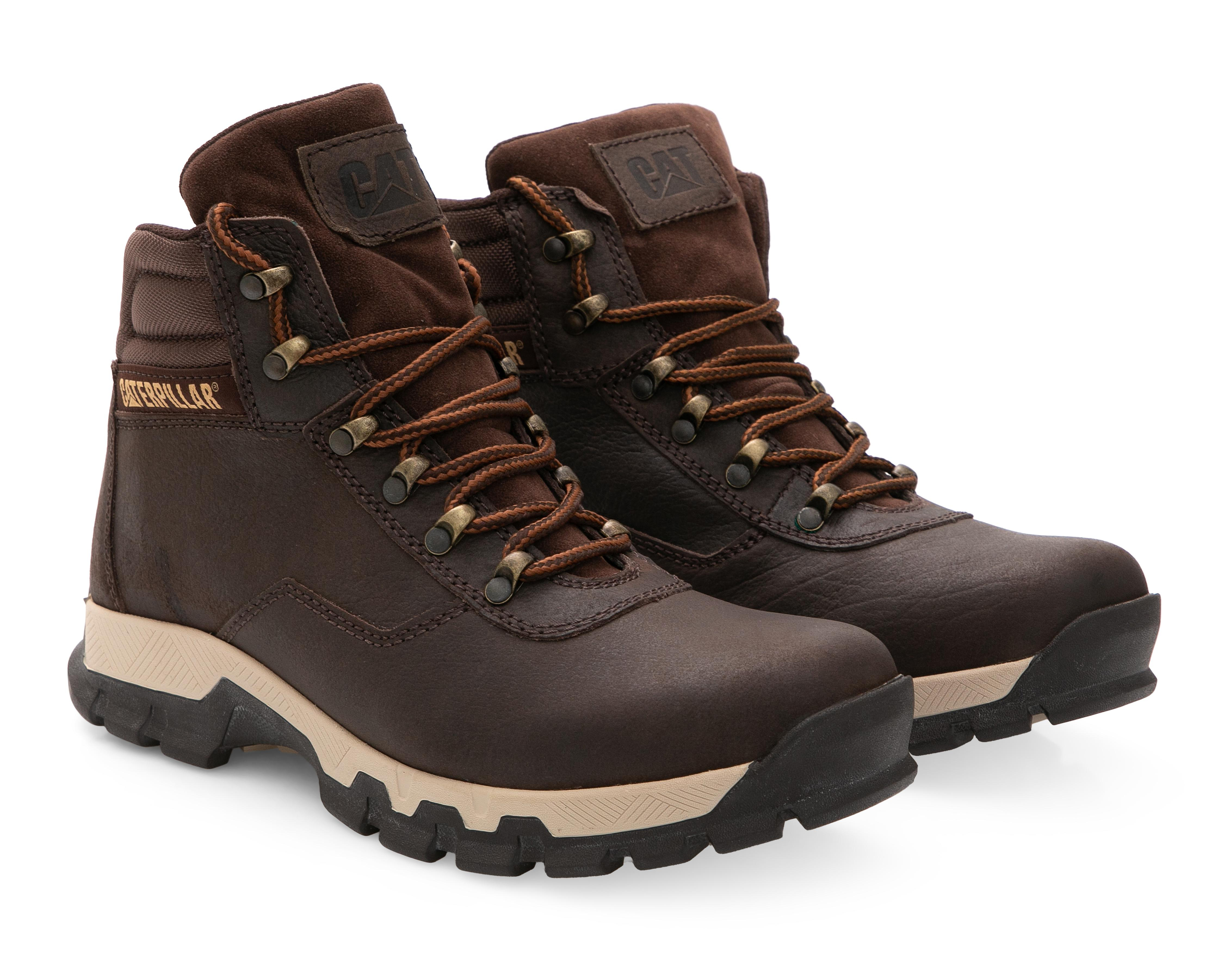 Foto 2 pulgar | Botas Outdoor CAT de Piel para Hombre