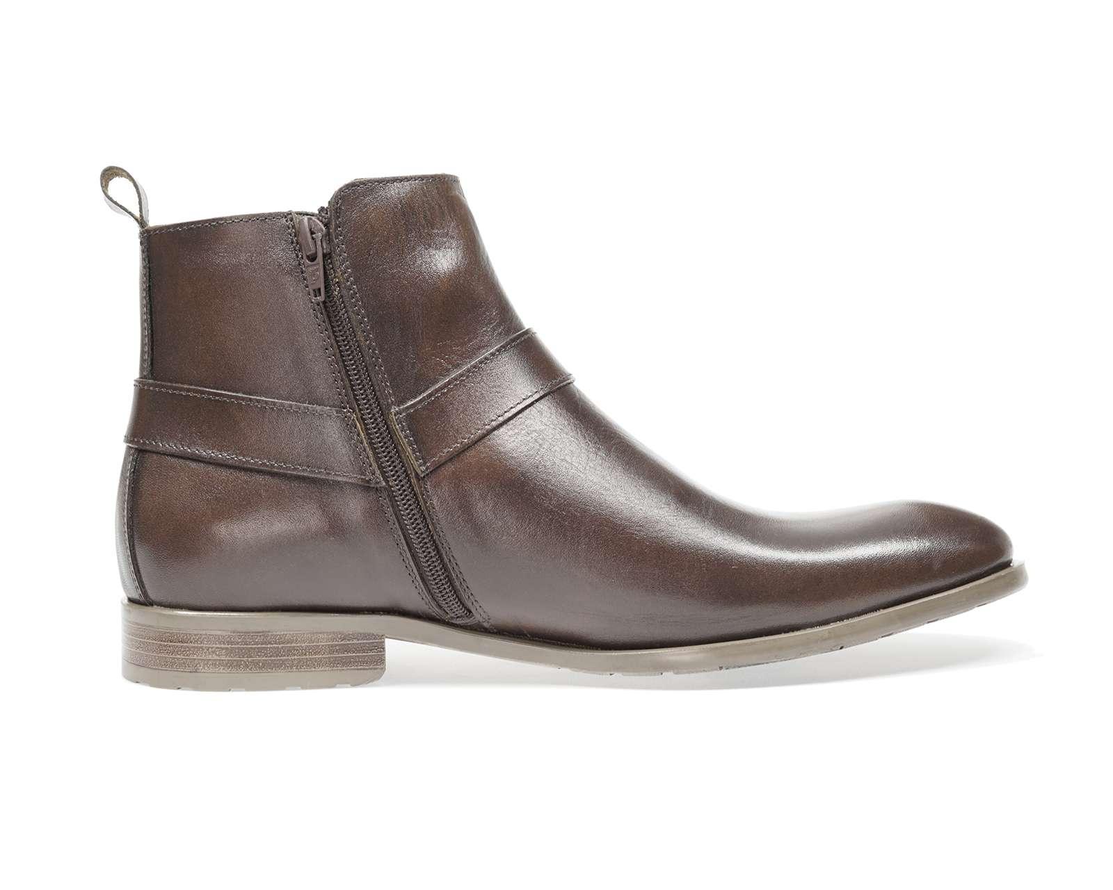 Foto 3 | Botas Vaqueras Navajo de Piel para Hombre