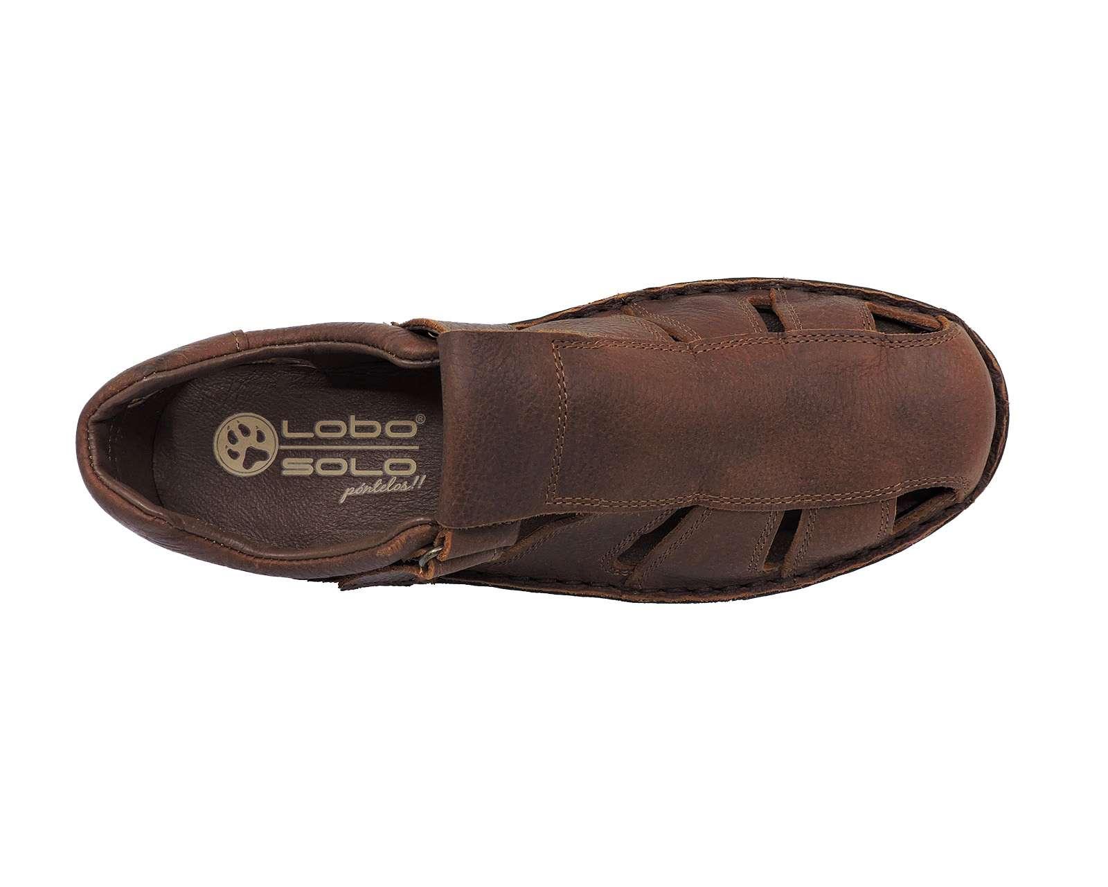 Foto 5 pulgar | Sandalias Casuales Lobo Solo de Piel para Hombre