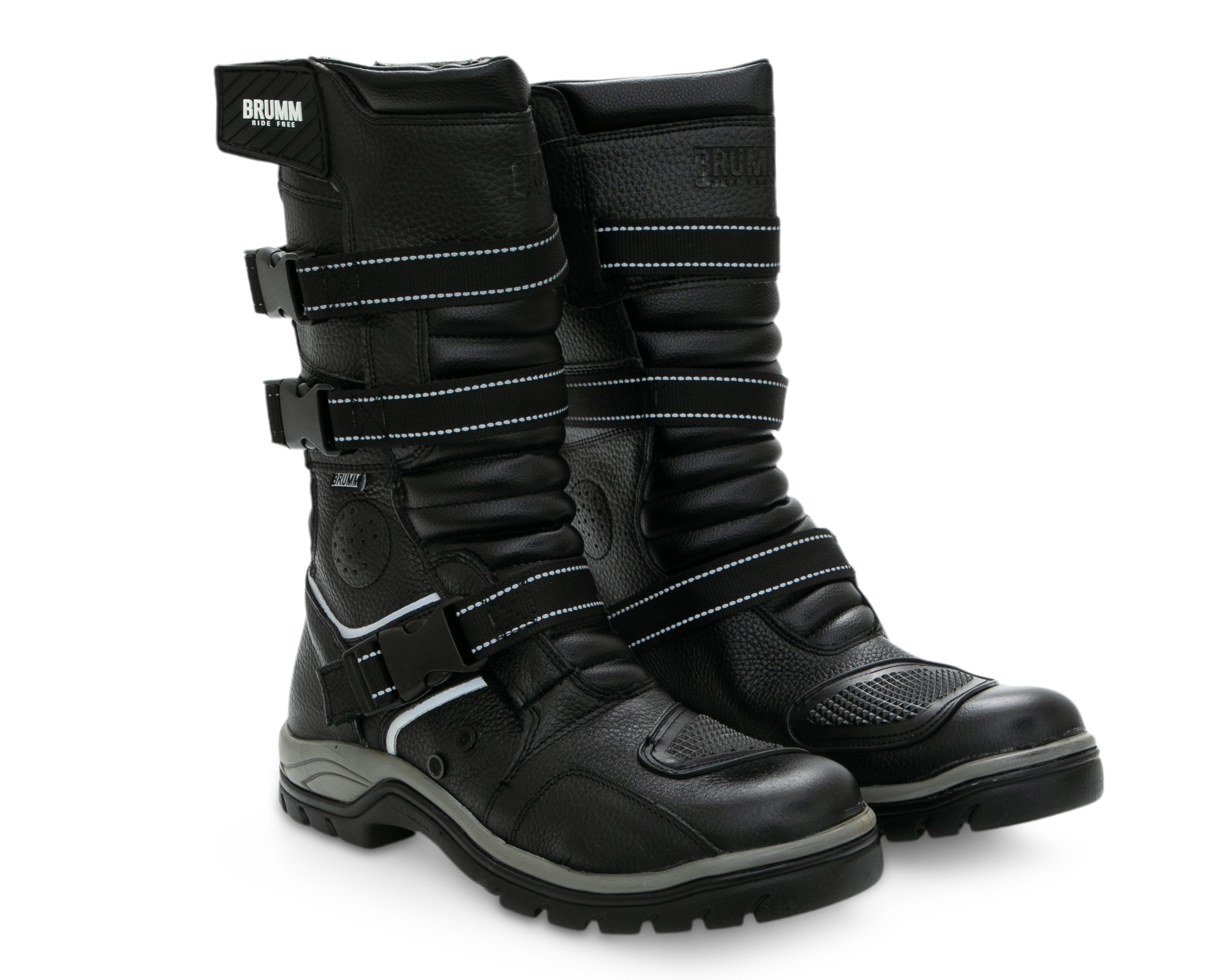 Foto 2 pulgar | Botas Biker Brumm de Piel para Hombre