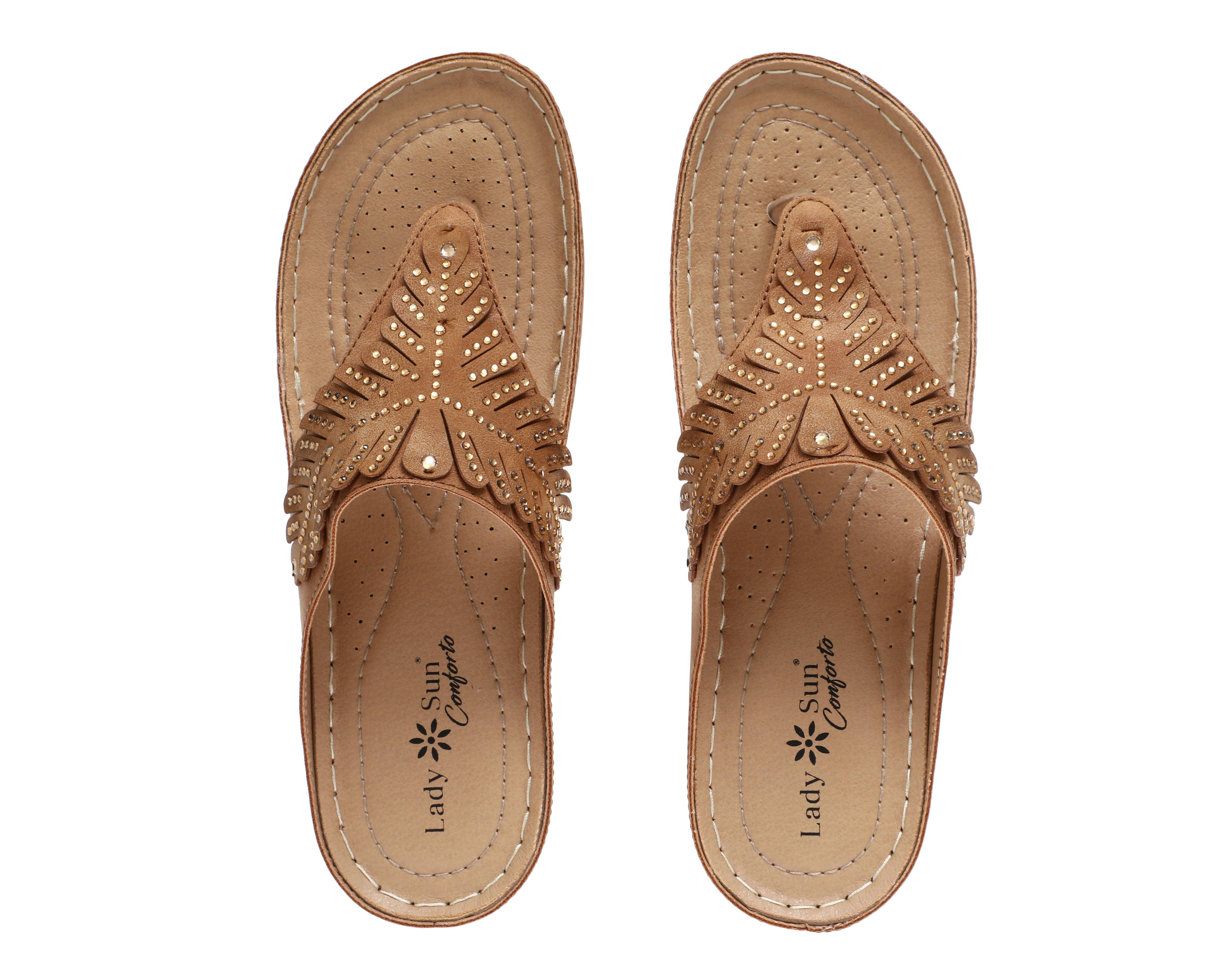 Foto 4 pulgar | Sandalias Confort Lady Sun Conforto para Mujer