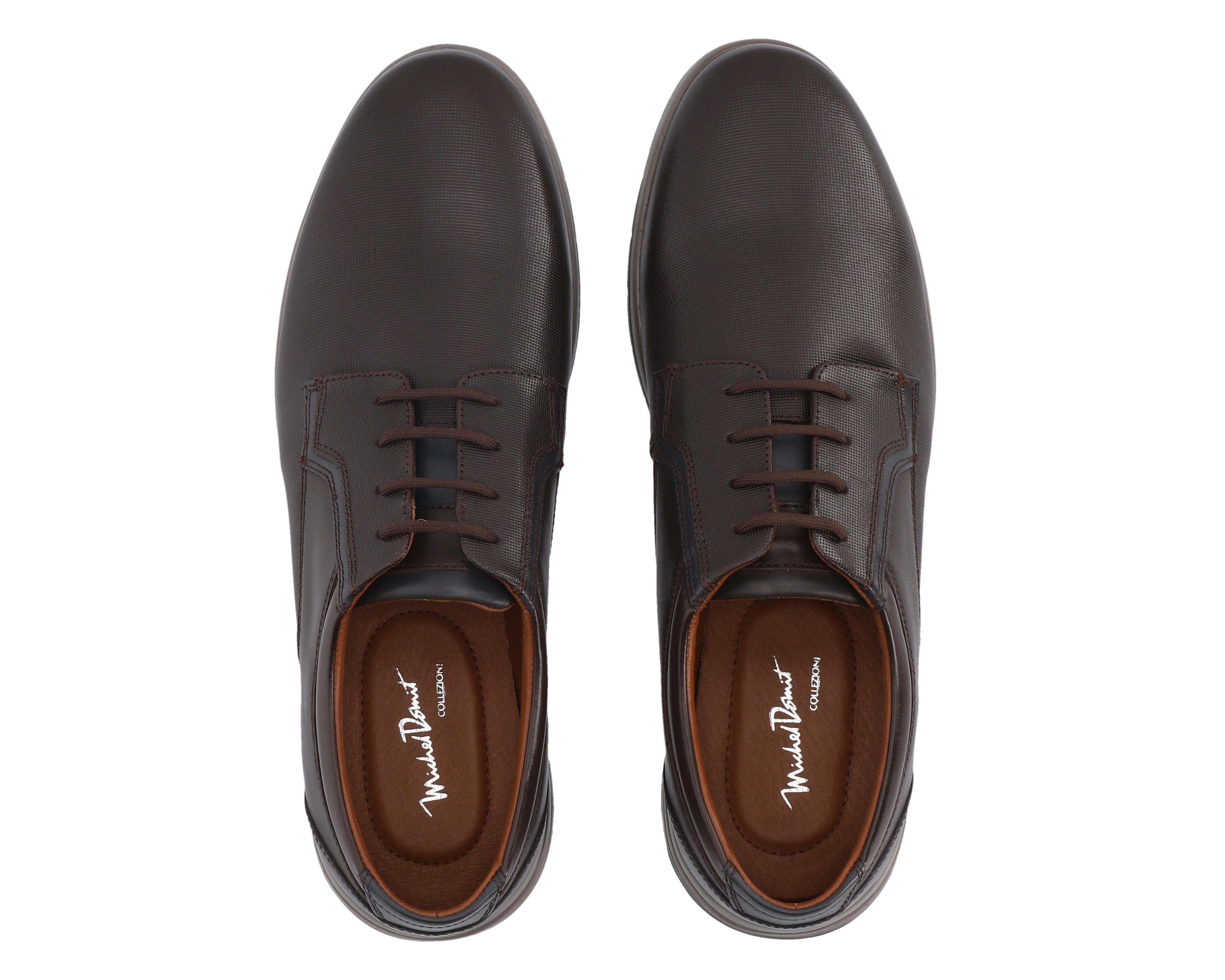 Foto 4 pulgar | Zapatos Confort Michel Domit de Piel Para Hombre