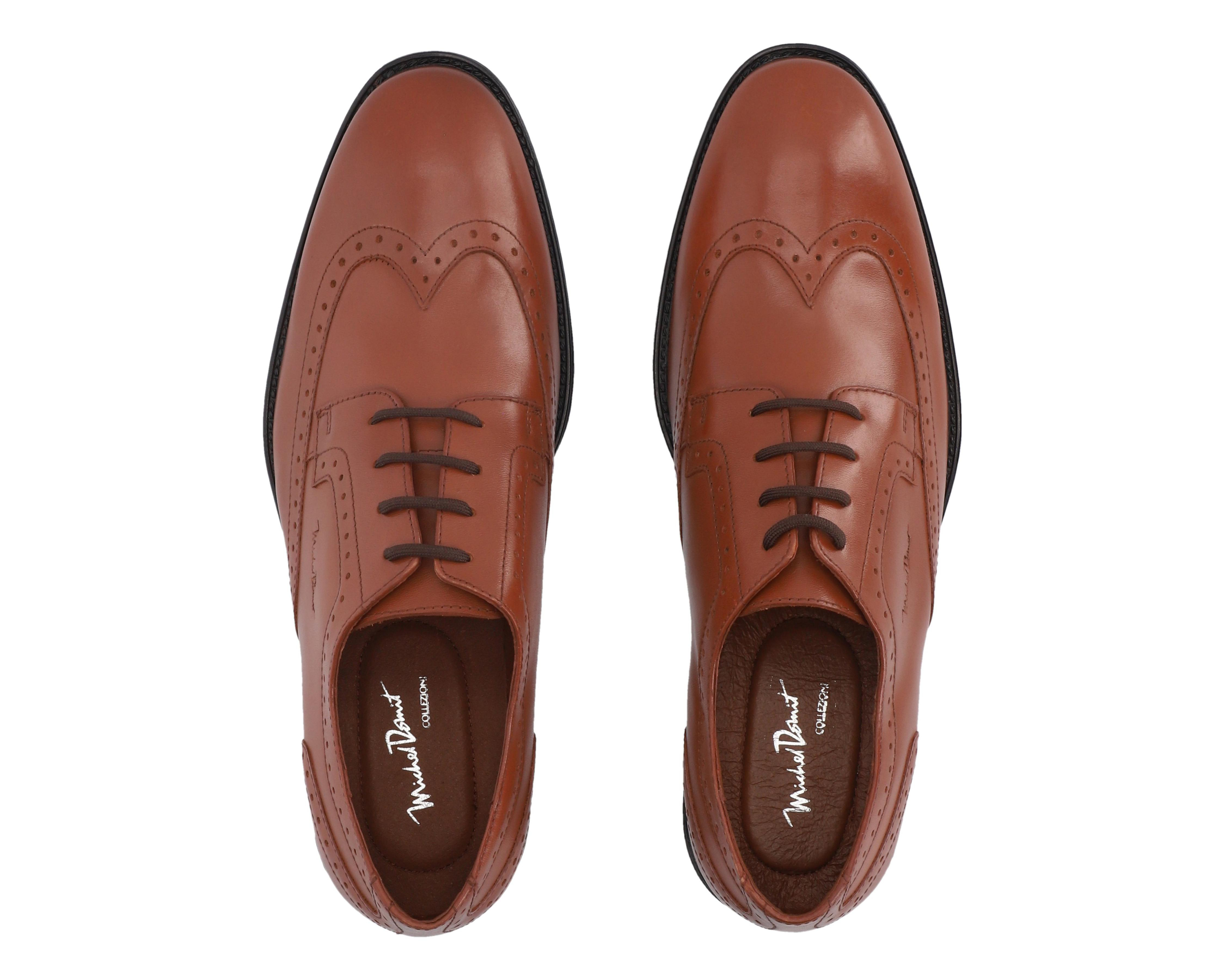 Foto 4 pulgar | Zapatos Casuales Michel Domit de Piel para Hombre