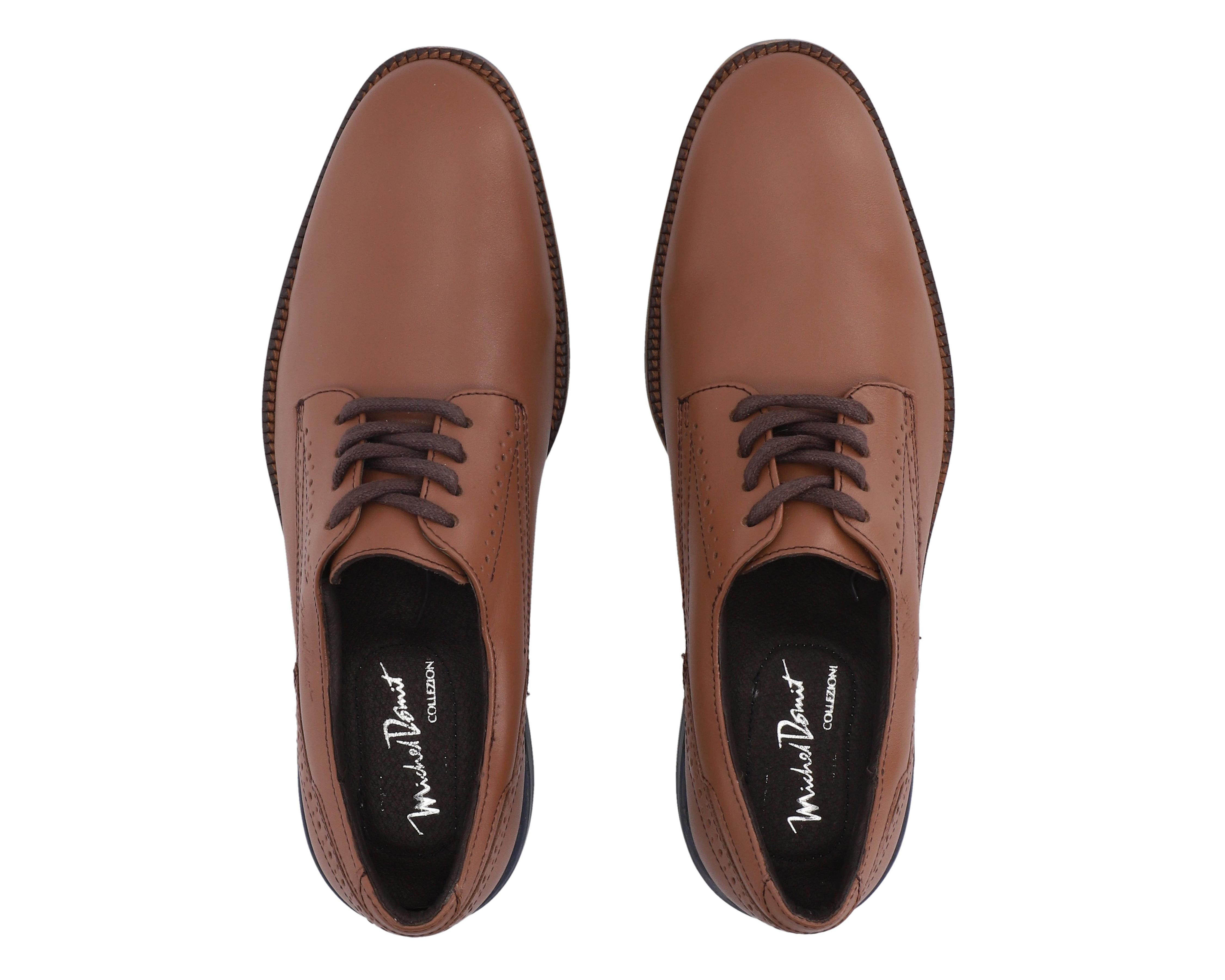 Foto 4 pulgar | Zapatos Casuales Michel Domit de Piel para Hombre