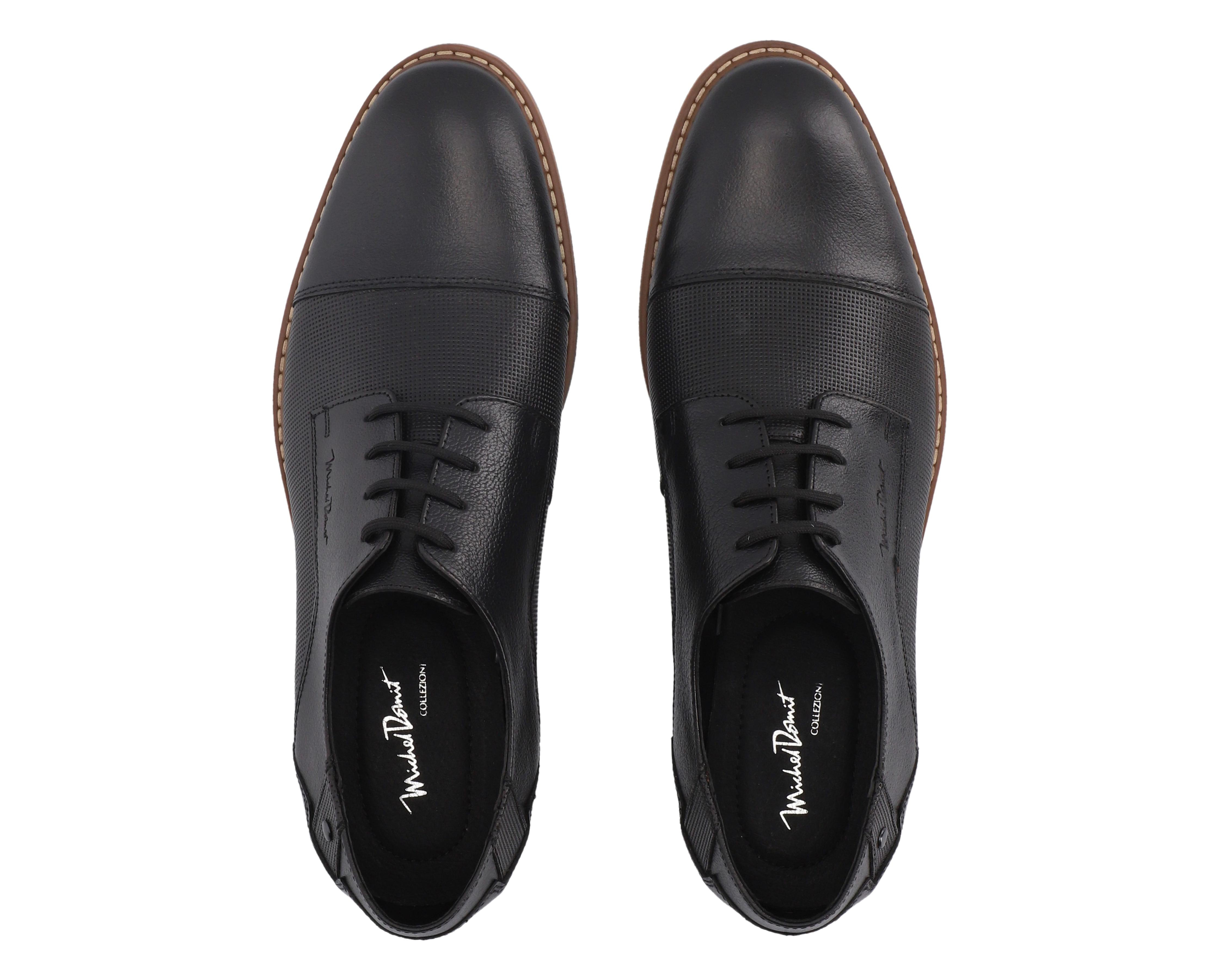 Foto 4 pulgar | Zapatos Casuales Michel Domit de Piel para Hombre