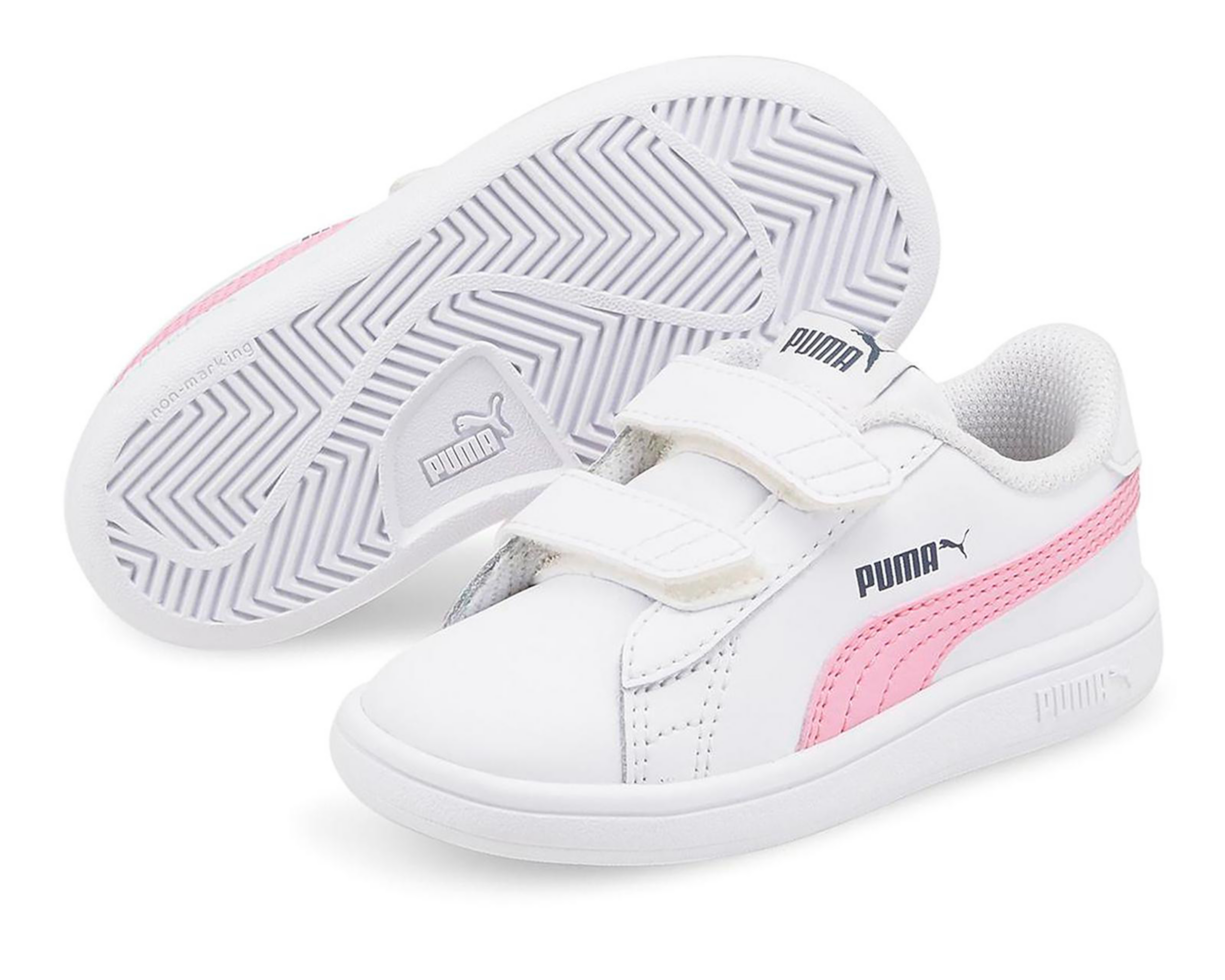 Foto 2 pulgar | Tenis Puma Smash V2 para Bebé Niña