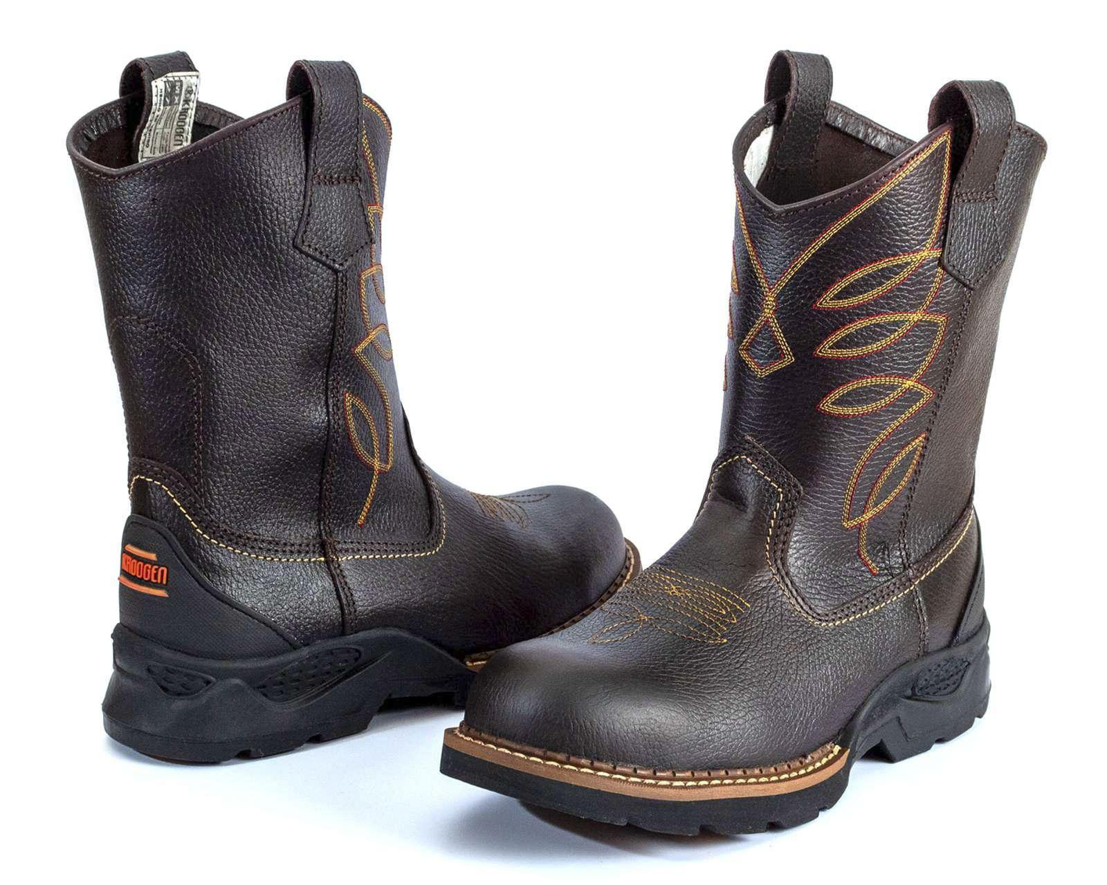 Foto 2 pulgar | Botas de Trabajo Kroogen de Piel para Hombre