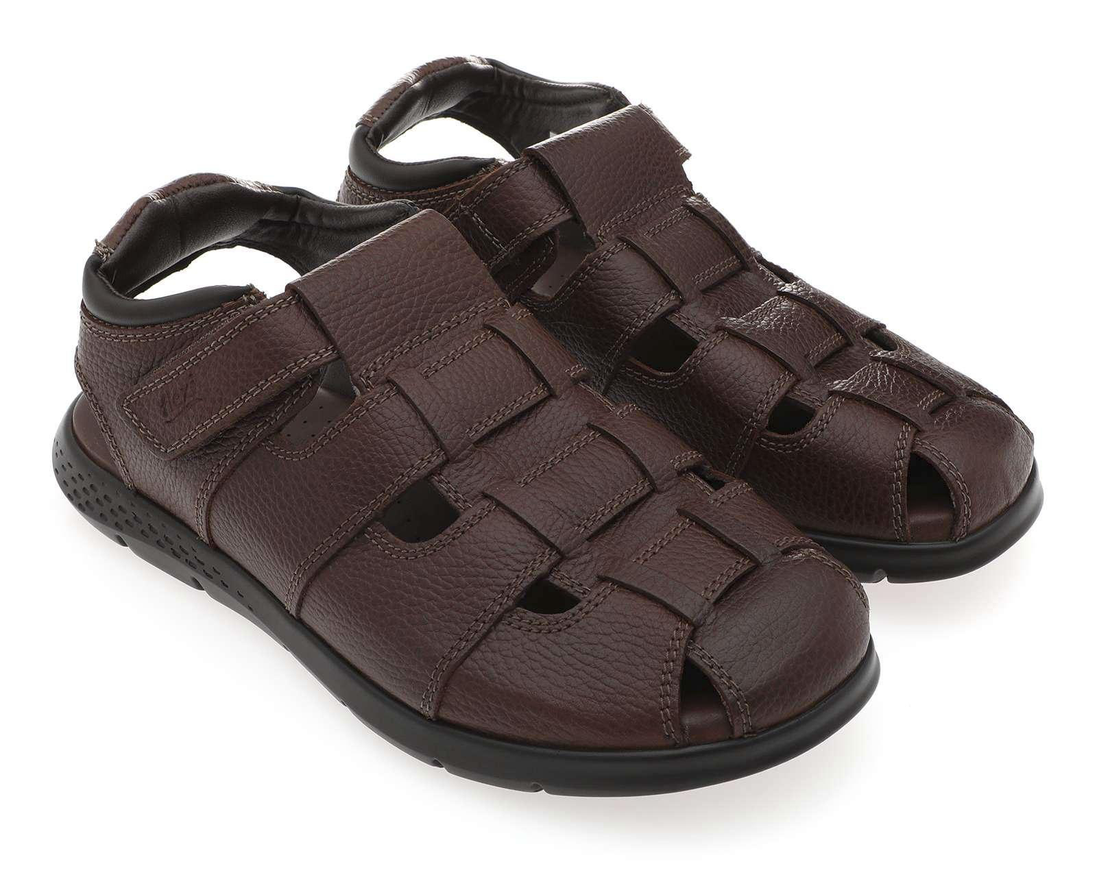 Foto 2 pulgar | Sandalias Casuales Flexi de Piel para Hombre