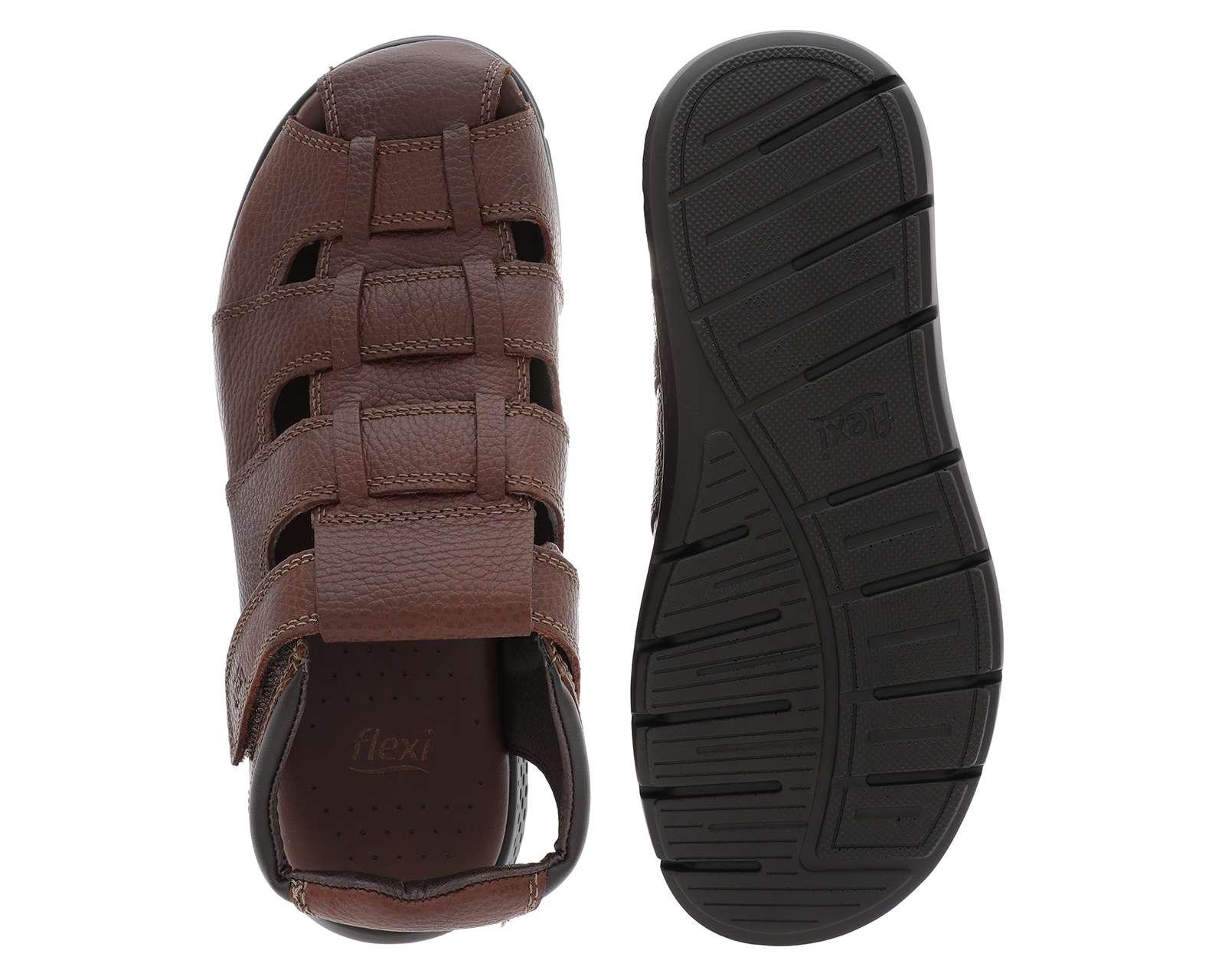 Foto 3 pulgar | Sandalias Casuales Flexi de Piel para Hombre