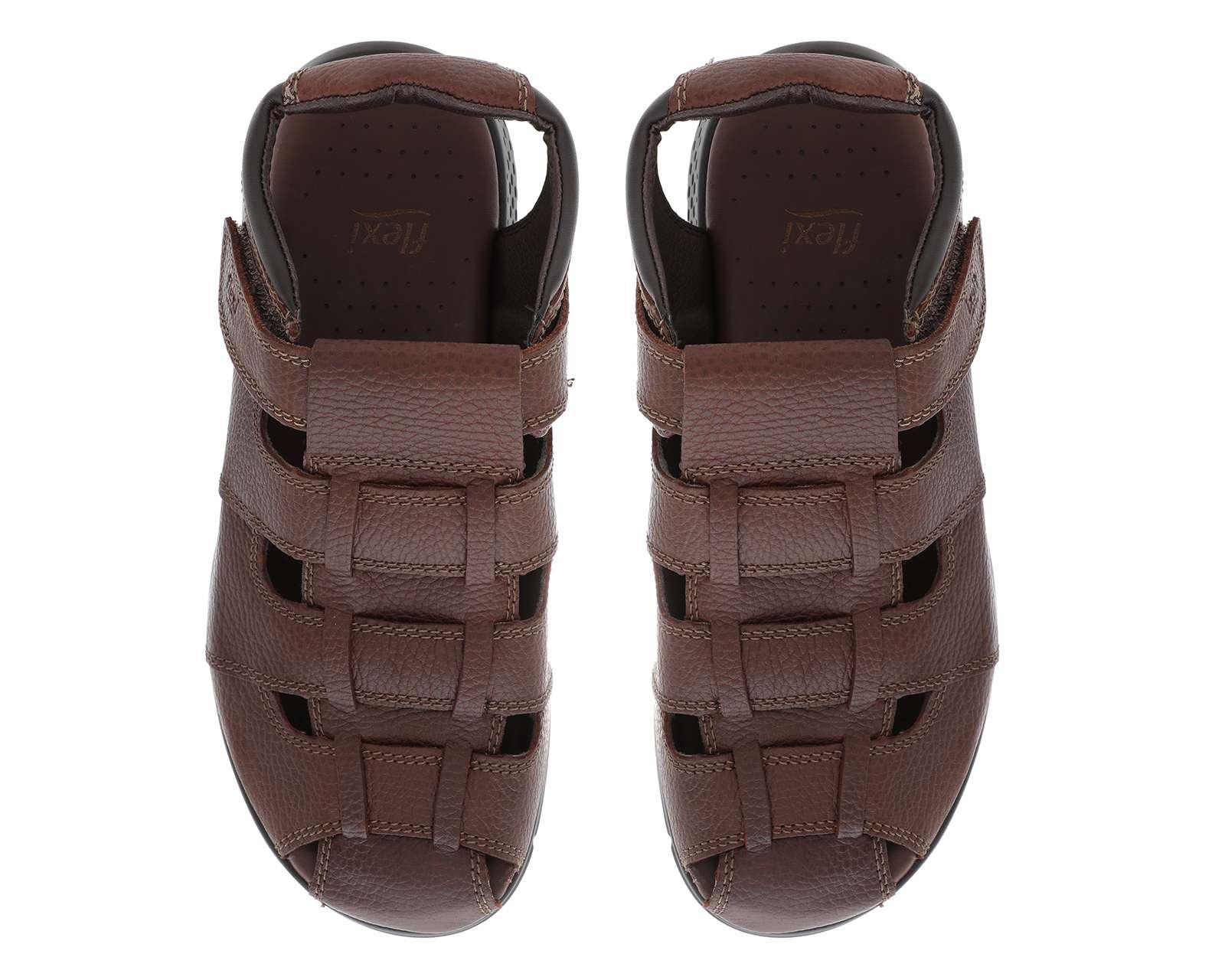 Foto 4 pulgar | Sandalias Casuales Flexi de Piel para Hombre