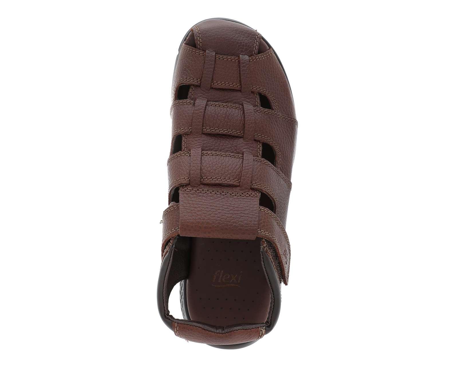 Foto 6 pulgar | Sandalias Casuales Flexi de Piel para Hombre