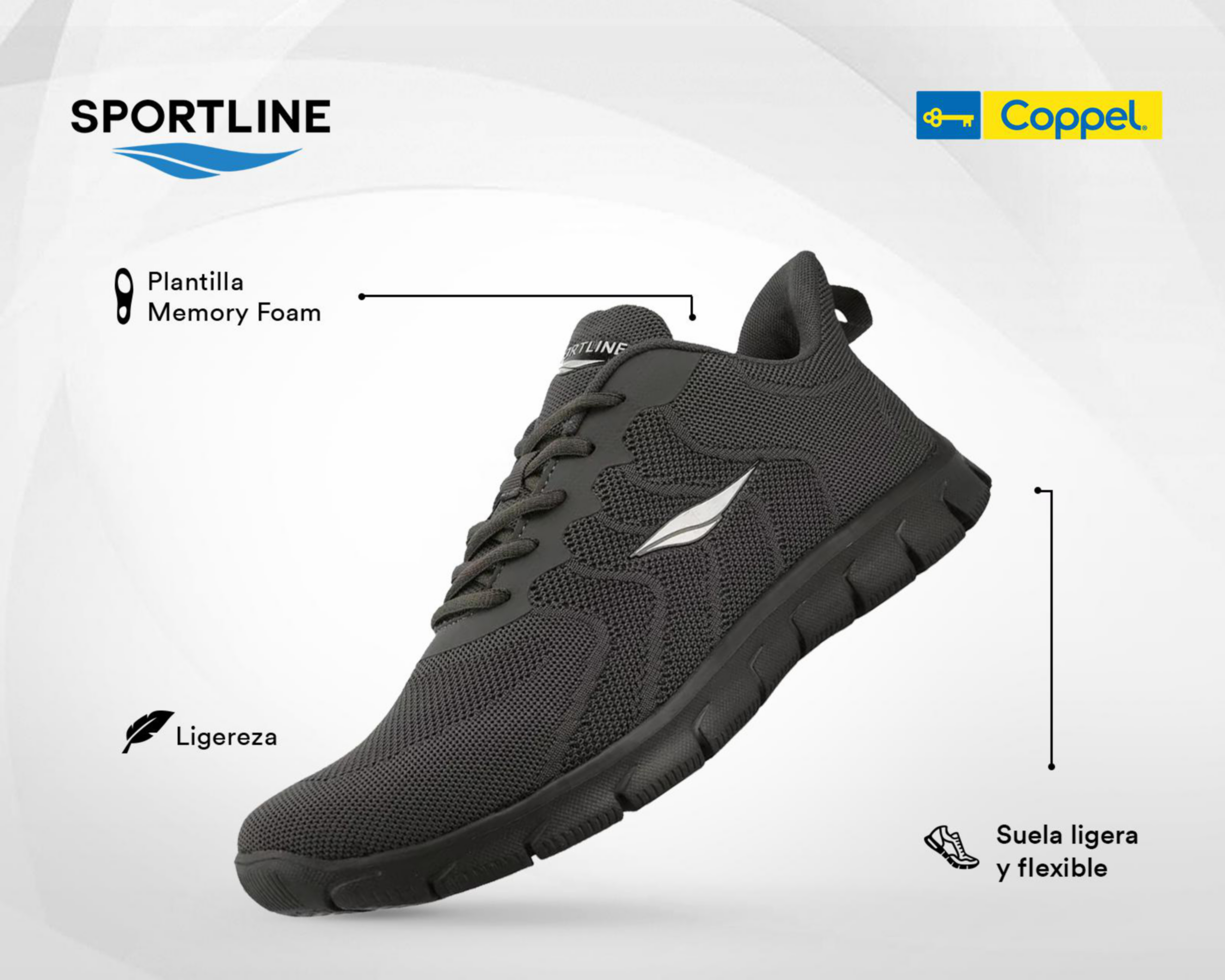 Foto 7 | Tenis Sportline para Hombre