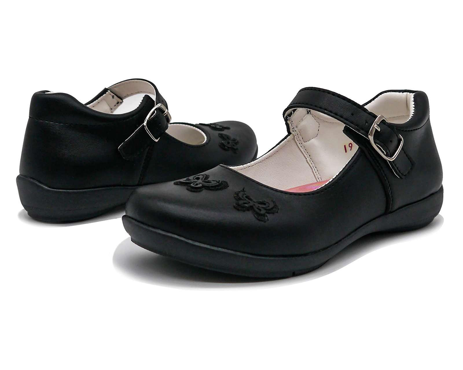 Zapatos Escolares Grafito para Niña