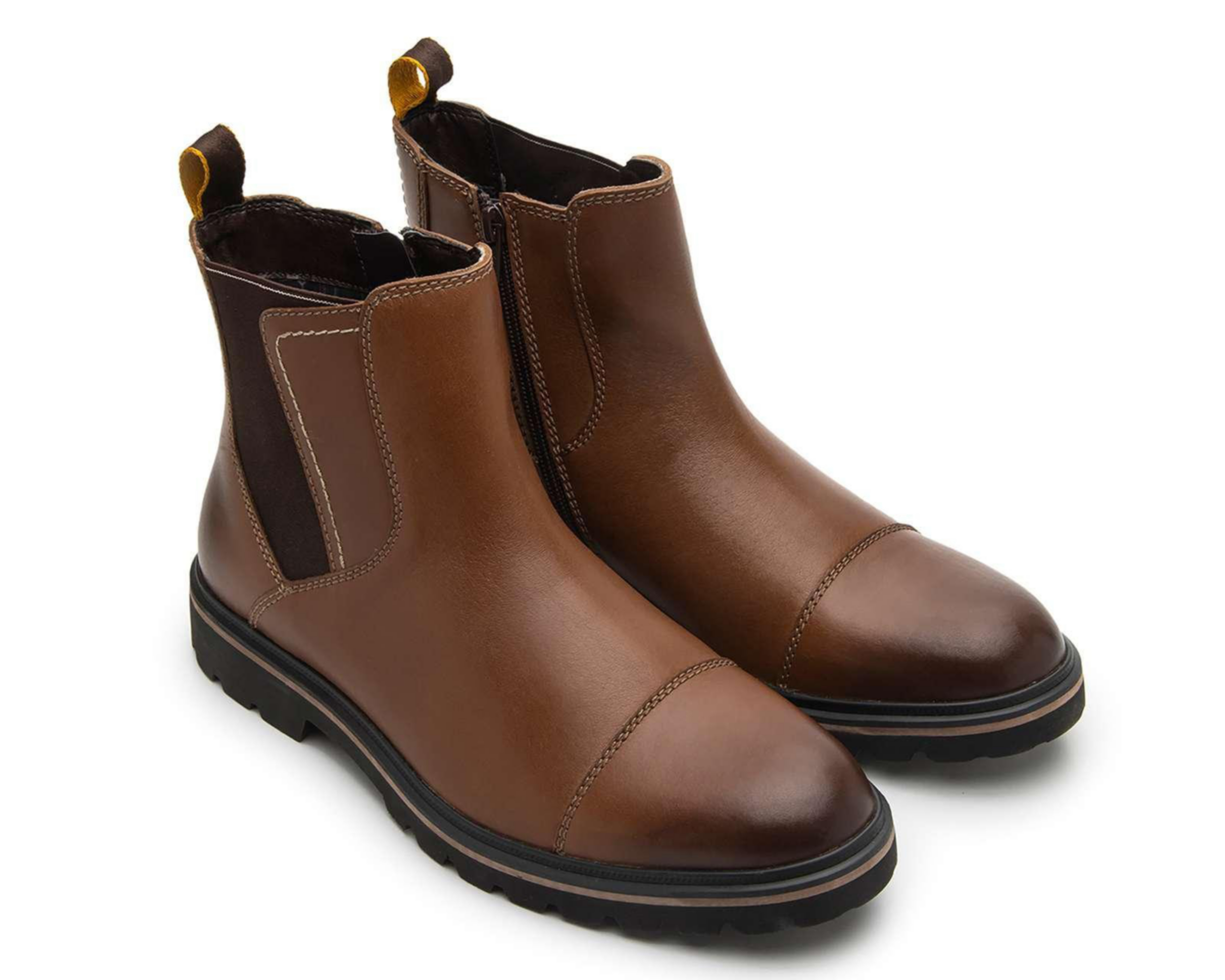 Foto 2 pulgar | Botas Casuales Flexi de Piel para Hombre