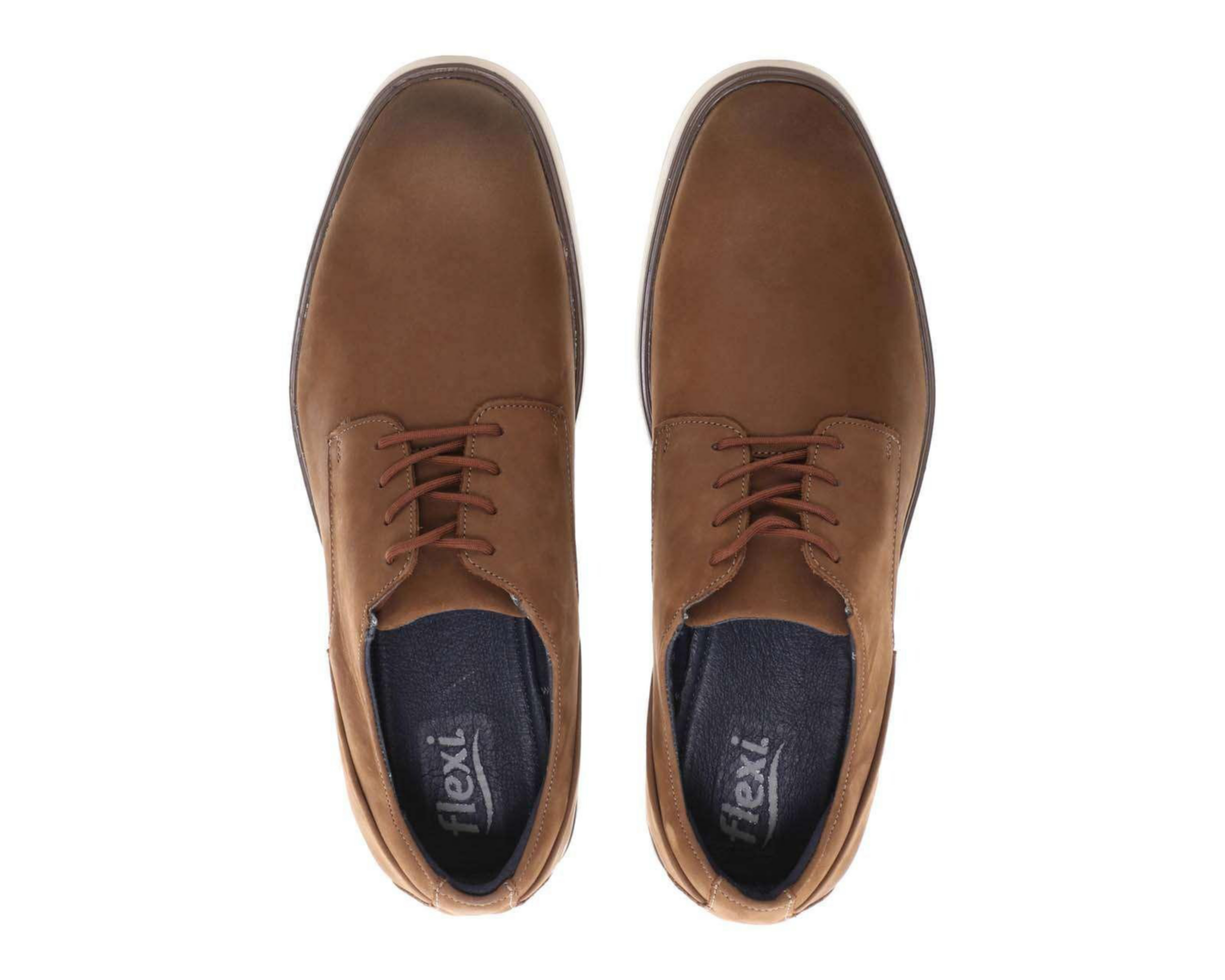 Foto 4 pulgar | Zapatos Casuales Flexi de Piel para Hombre