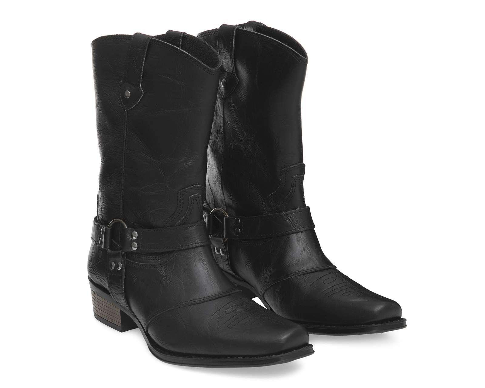 Botas Vaqueras Navajo de Piel para Hombre