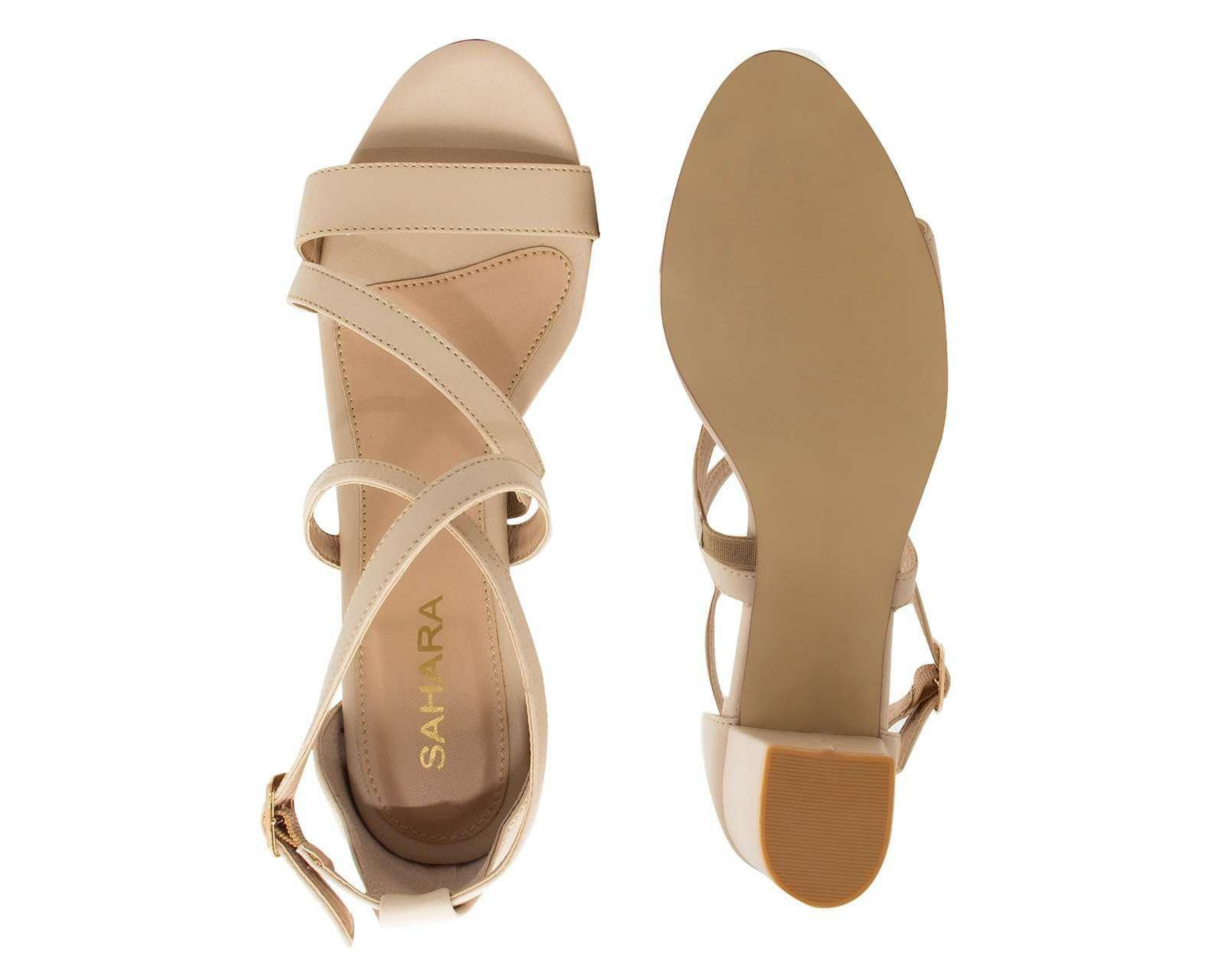Foto 3 pulgar | Sandalias de Tacón Sahara para Mujer