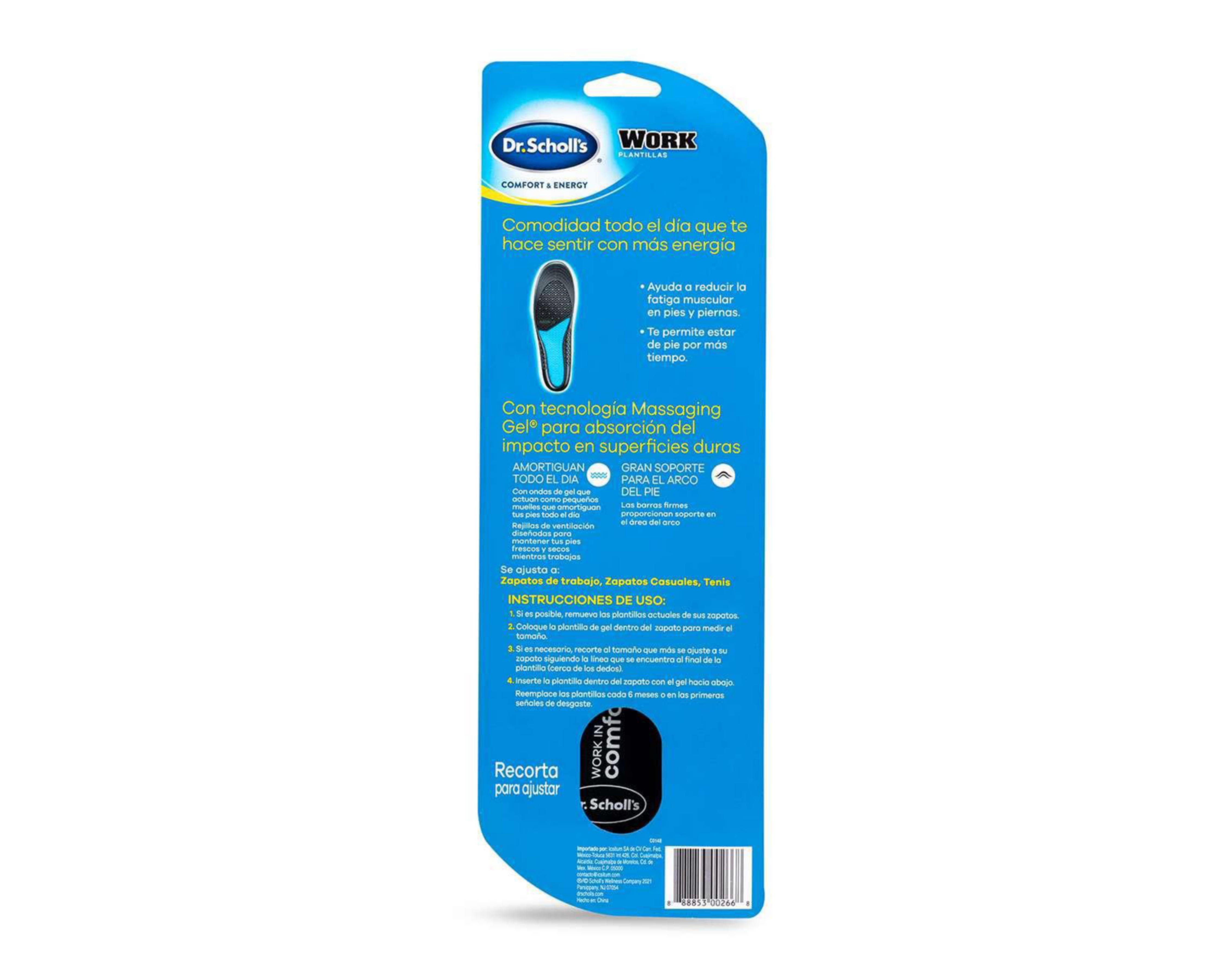 Foto 2 | Plantilla para Adulto Dr. Scholl's de Gel