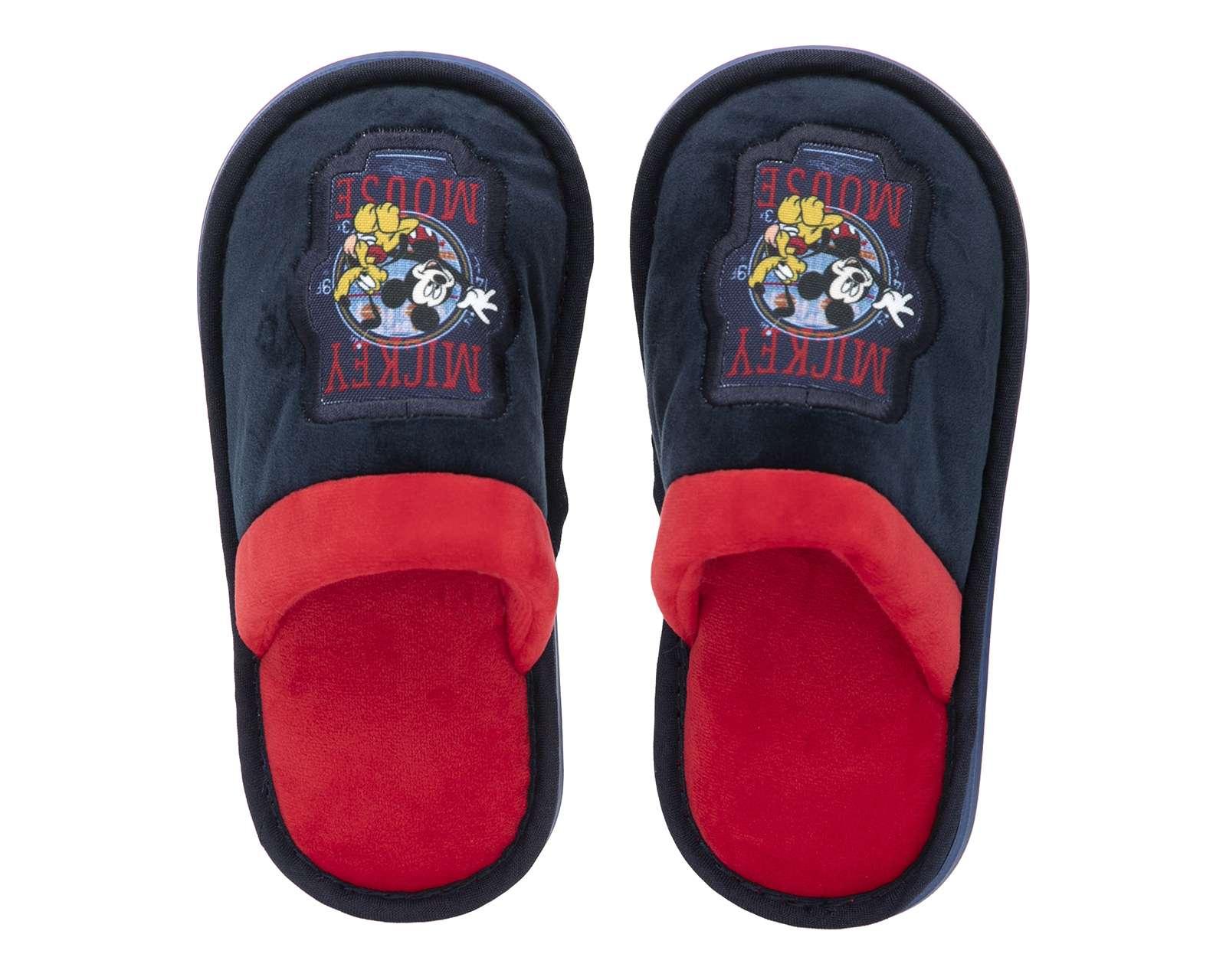 Foto 4 pulgar | Pantuflas Disney Mickey Mouse