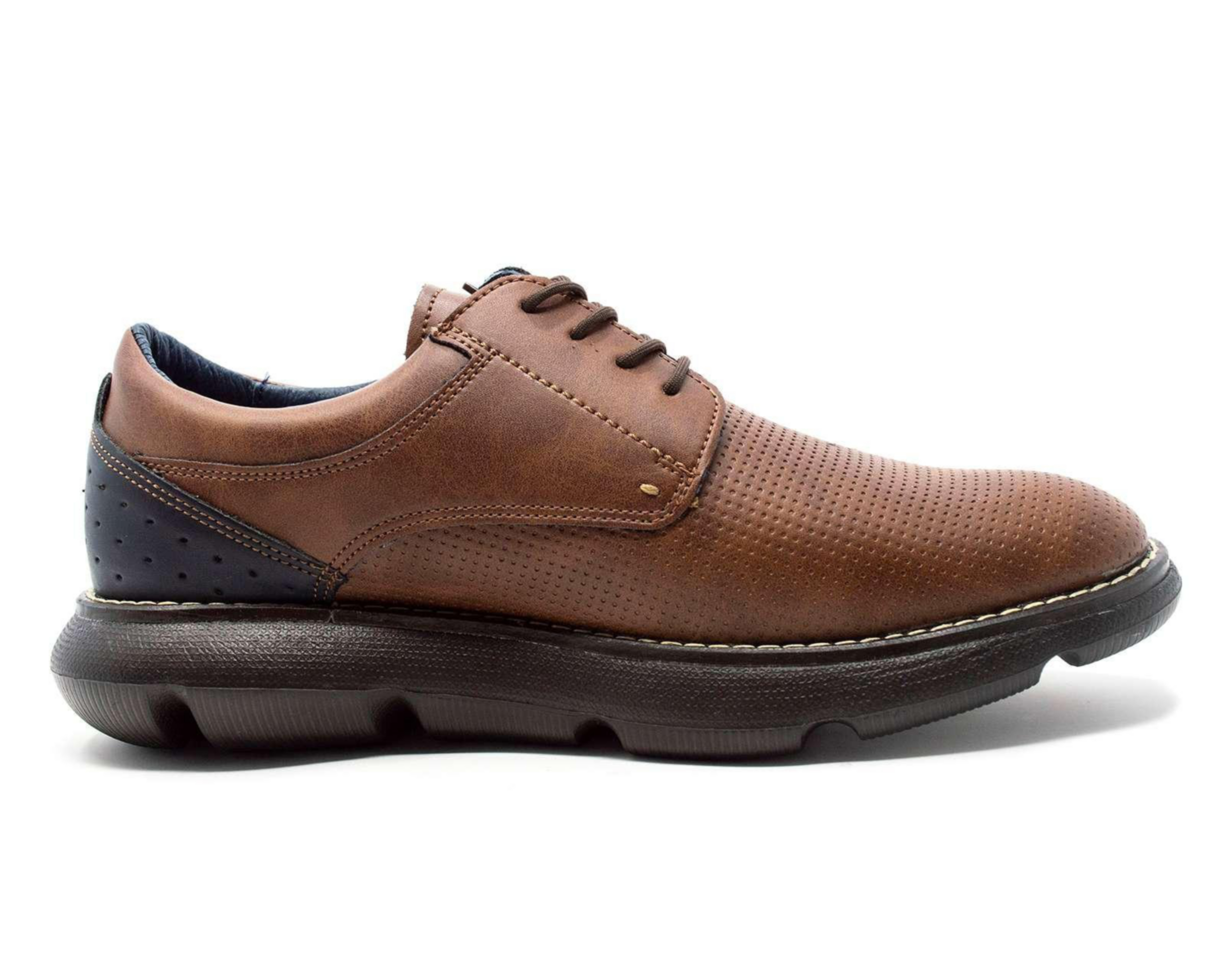 Foto 5 pulgar | Zapatos Casuales Perry Ellis de Piel para Hombre