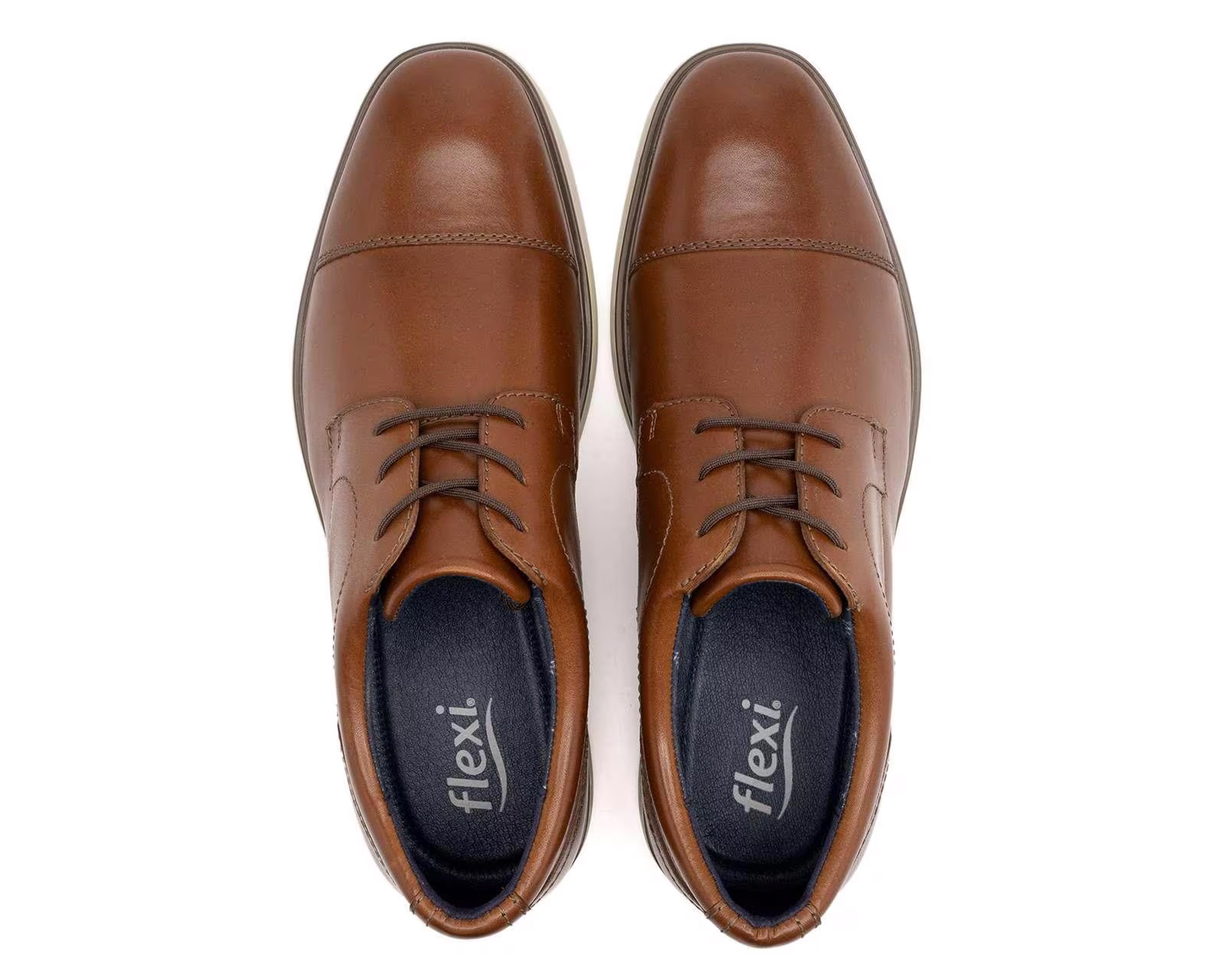 Foto 4 pulgar | Zapatos Casuales Flexi de Piel para Hombre