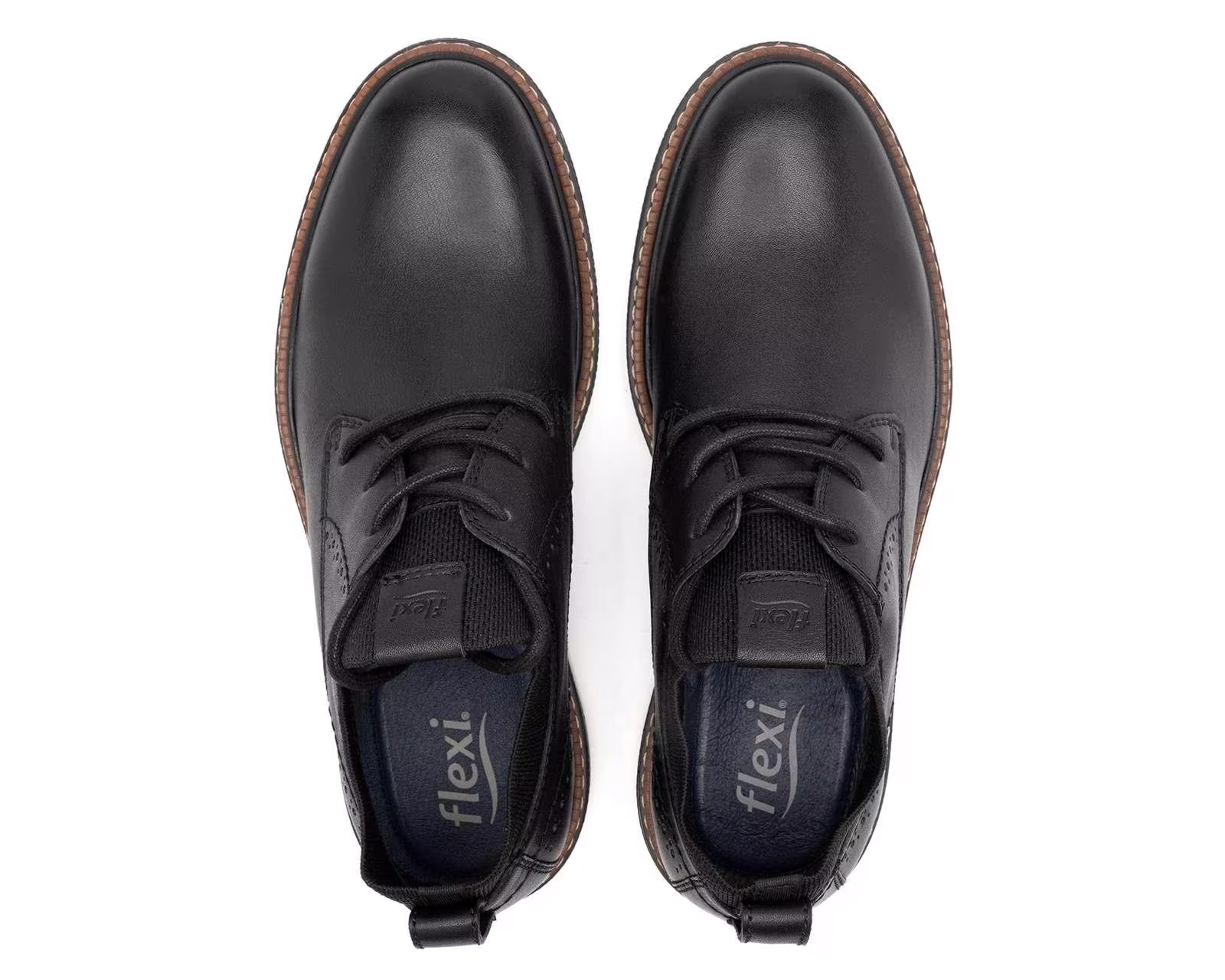 Foto 4 pulgar | Zapatos Casuales Flexi de Piel para Hombre