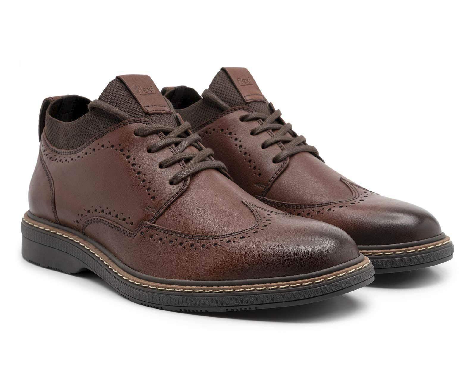 Zapatos Casuales Flexi de Piel para Hombre