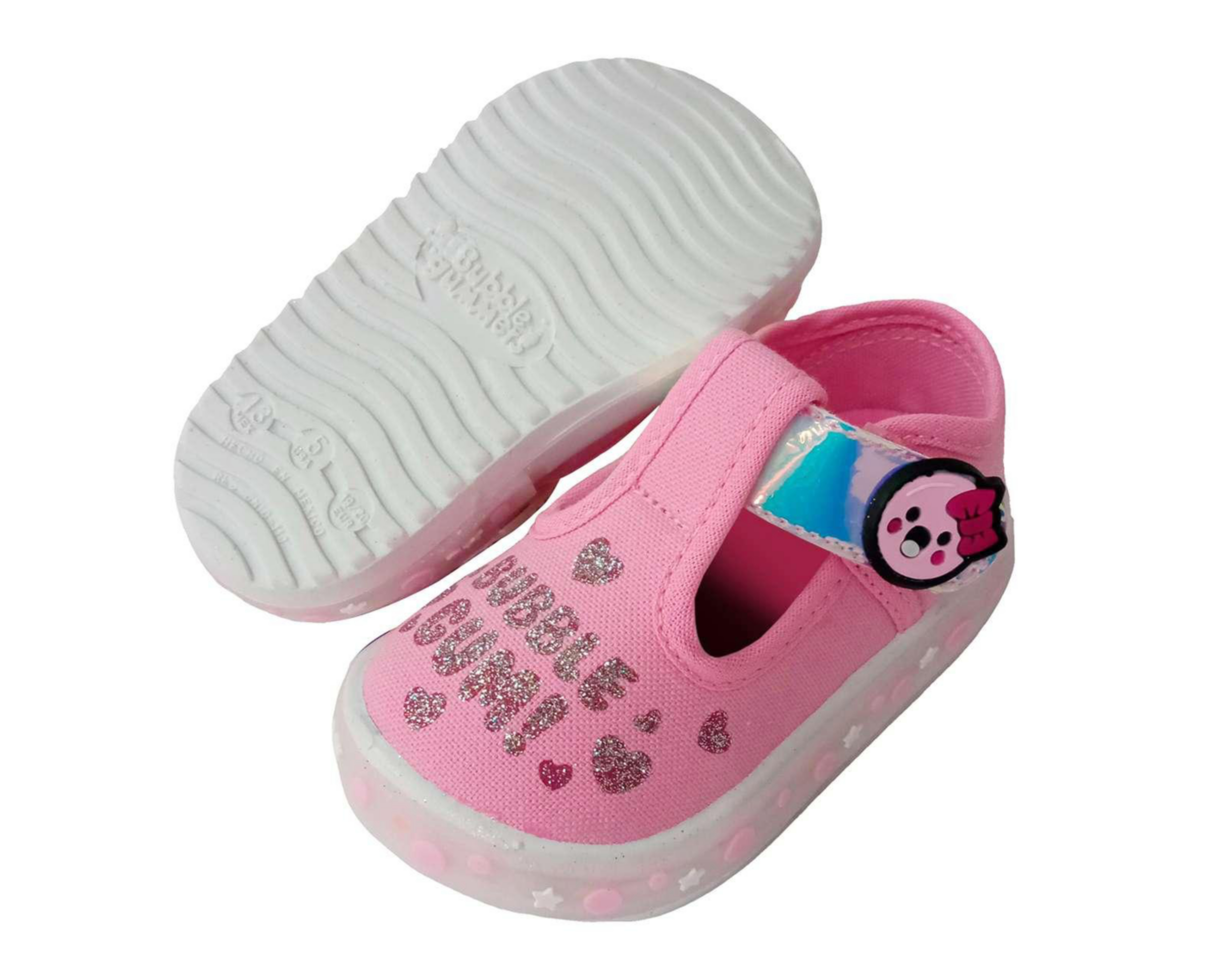 Tenis Bubble Gummers con Luz para Bebé Niña