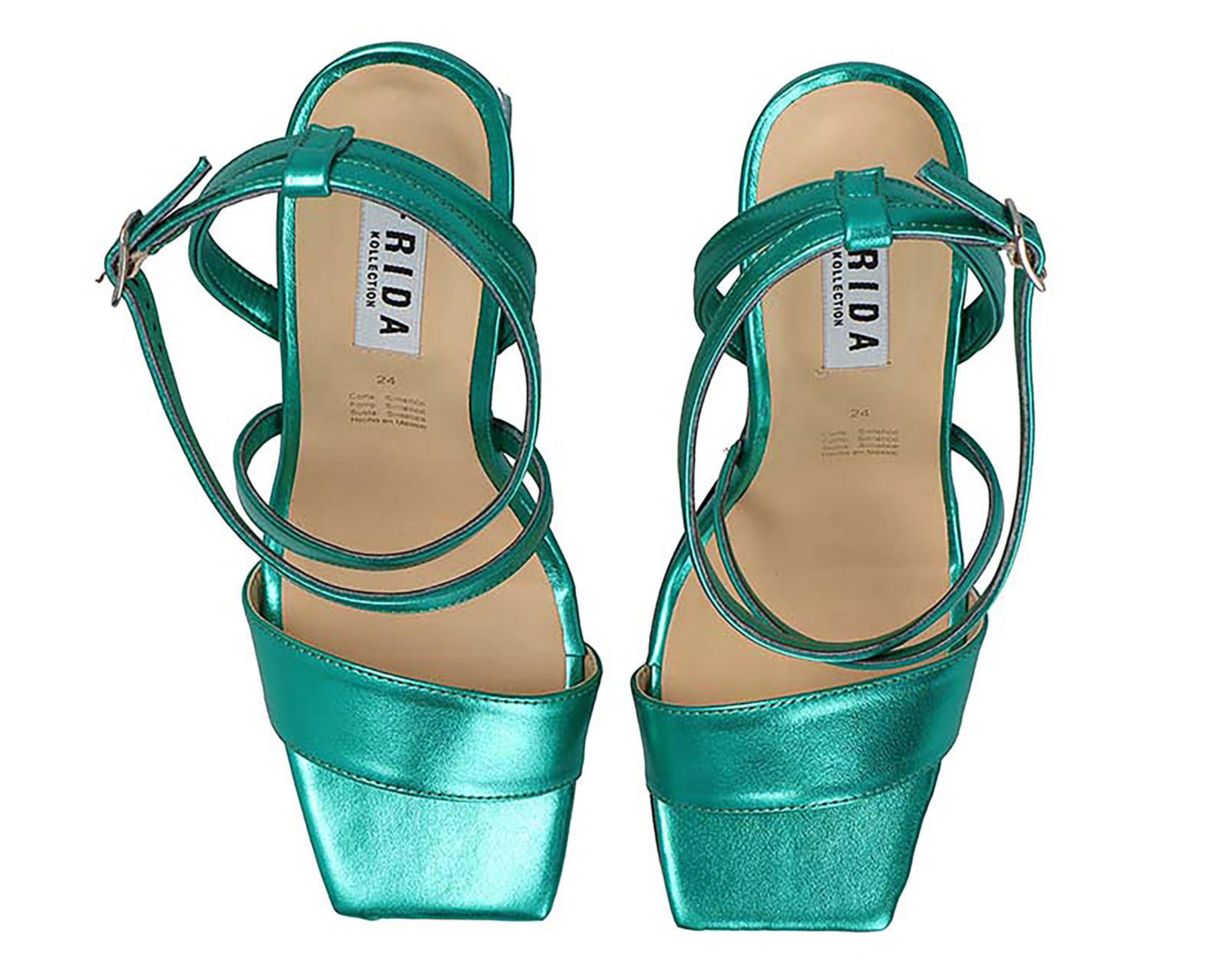 Foto 4 pulgar | Sandalias de Tacón Frida Kollection para Mujer