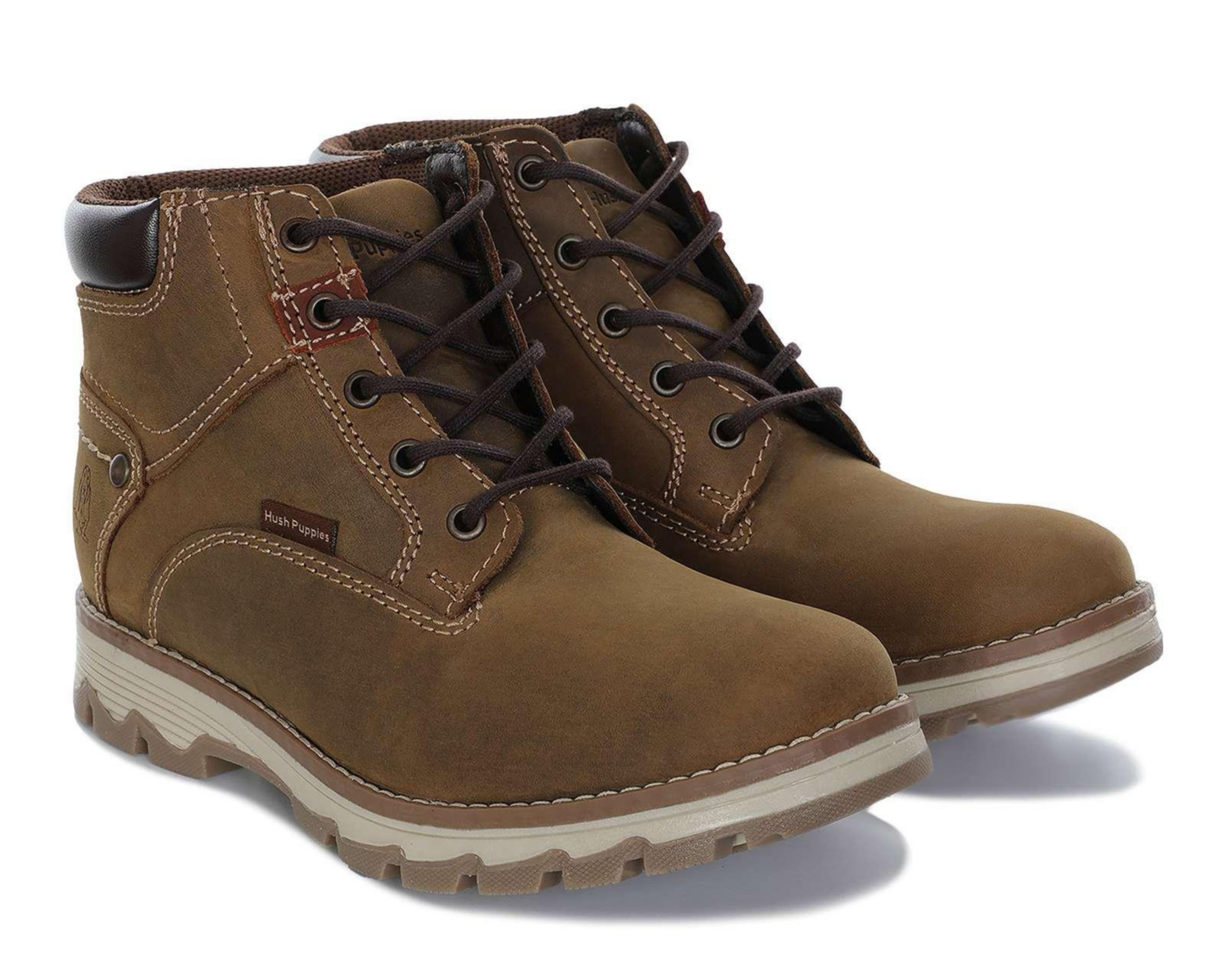 Foto 2 pulgar | Botas Casuales Hush Puppies de Piel para Hombre