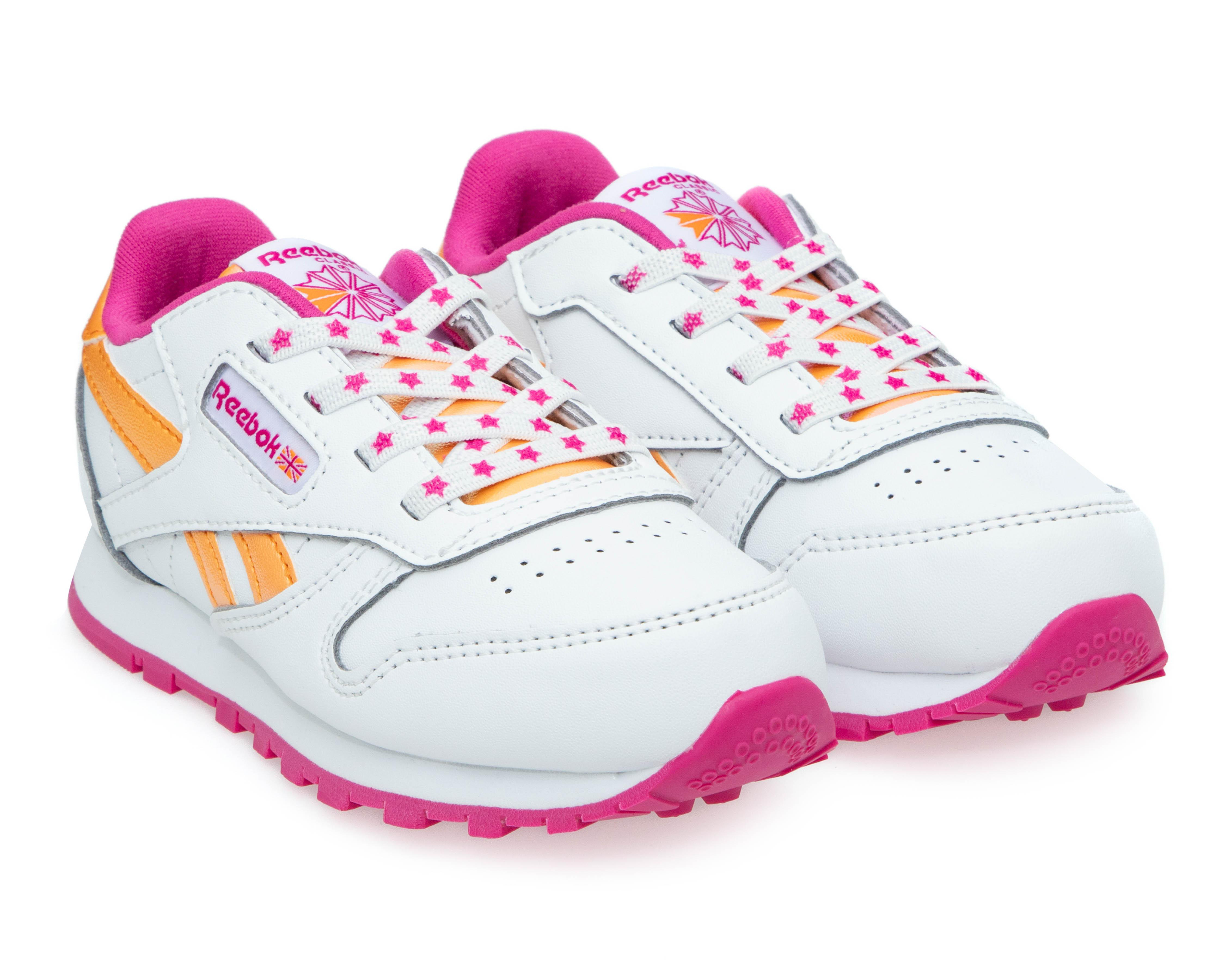 Tenis Reebok Classic Leather para Bebé Niña $1,099