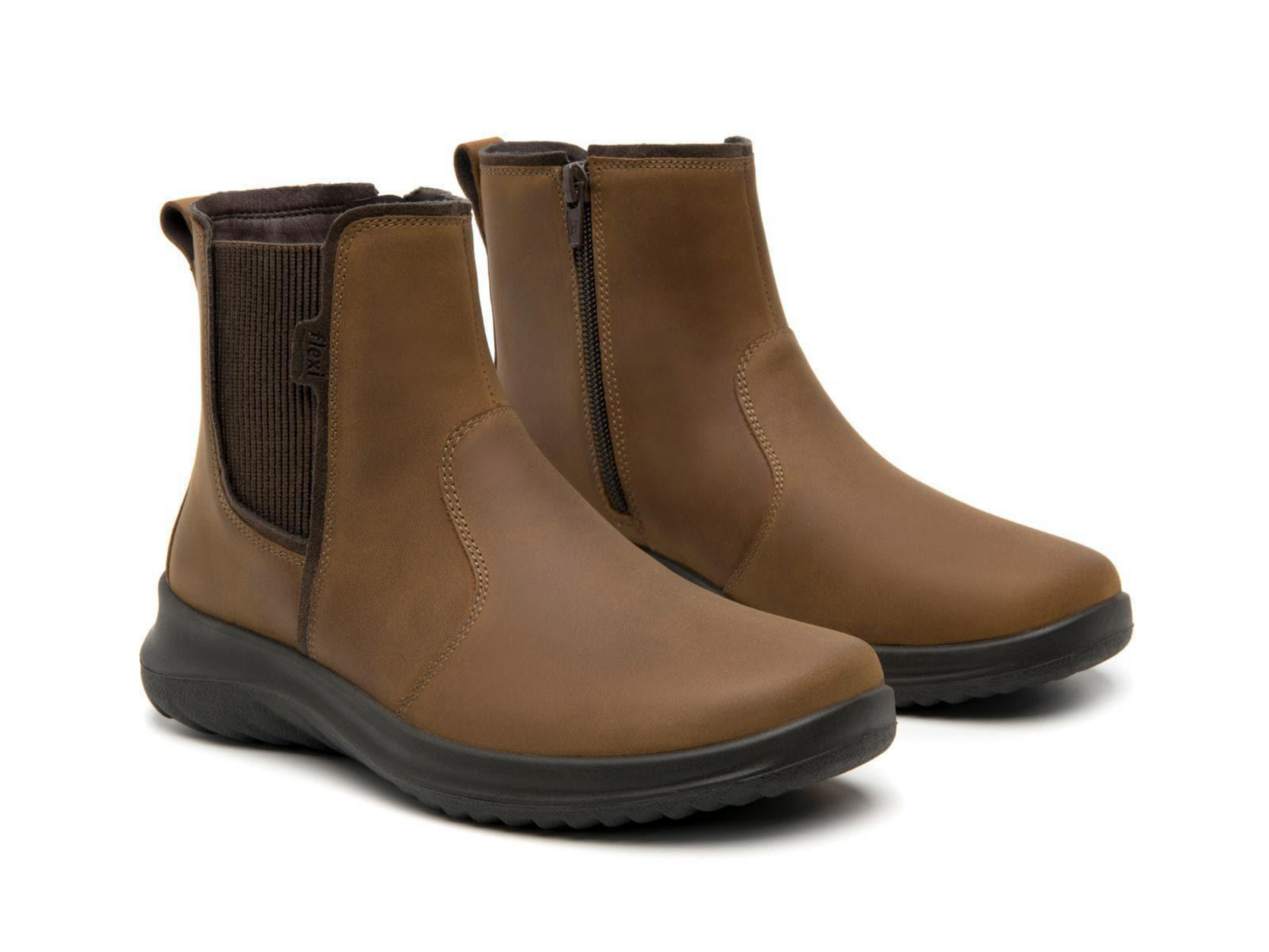 Botas Confort Flexi de Piel para Mujer